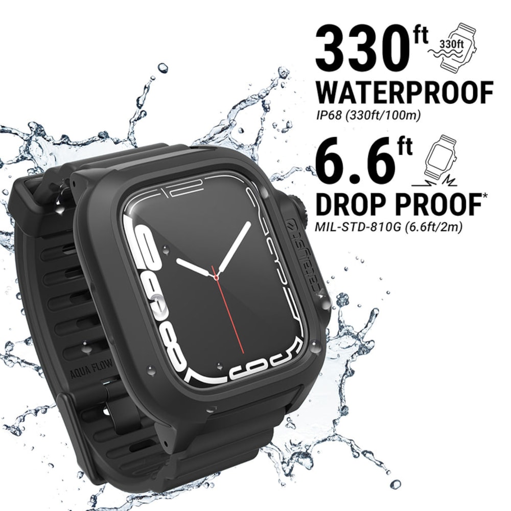 Catalyst 45mm Apple Watch Series 7 Wasserdichtes Case Schwarz