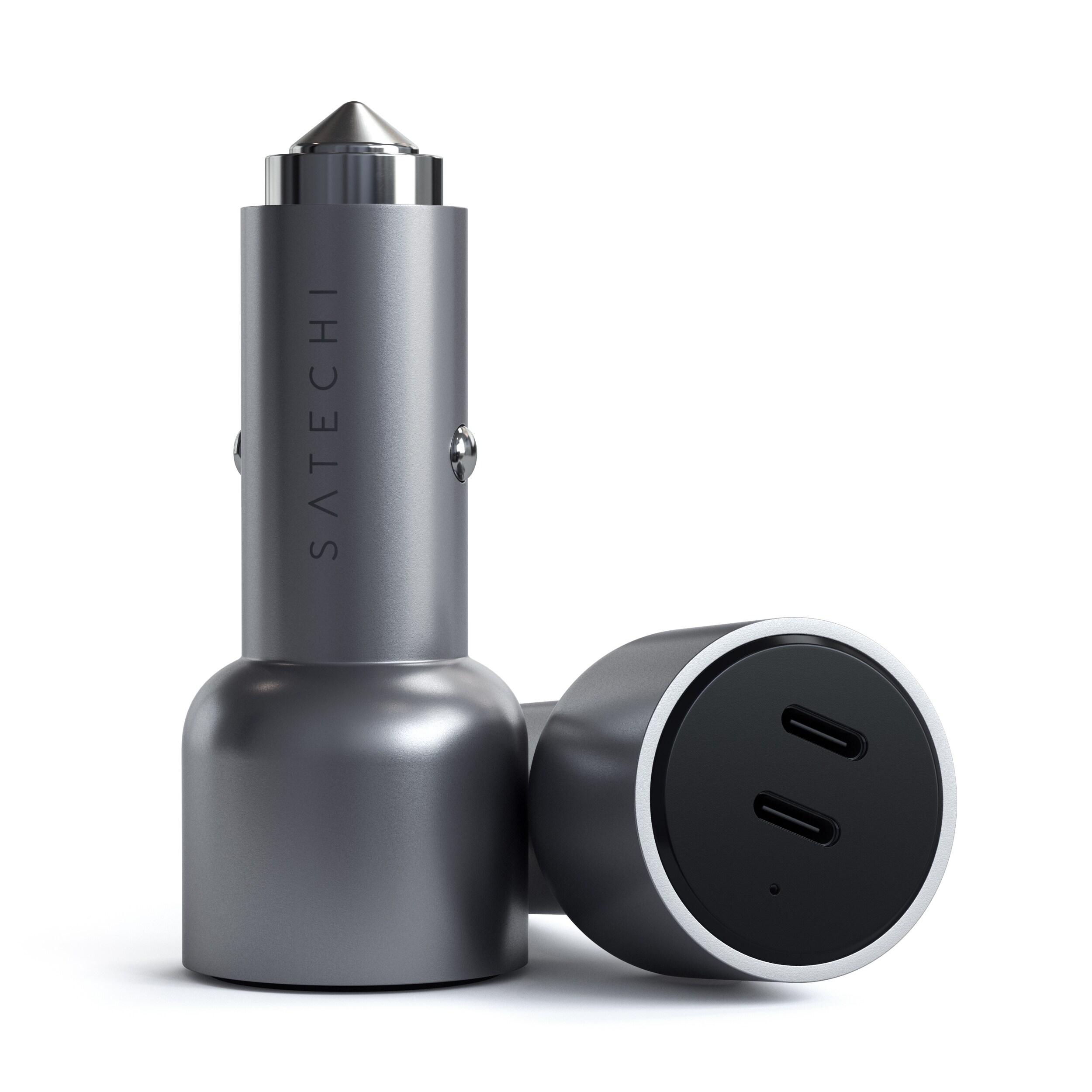 Satechi 40W Dual USB-C PD Car Charger Space Grau