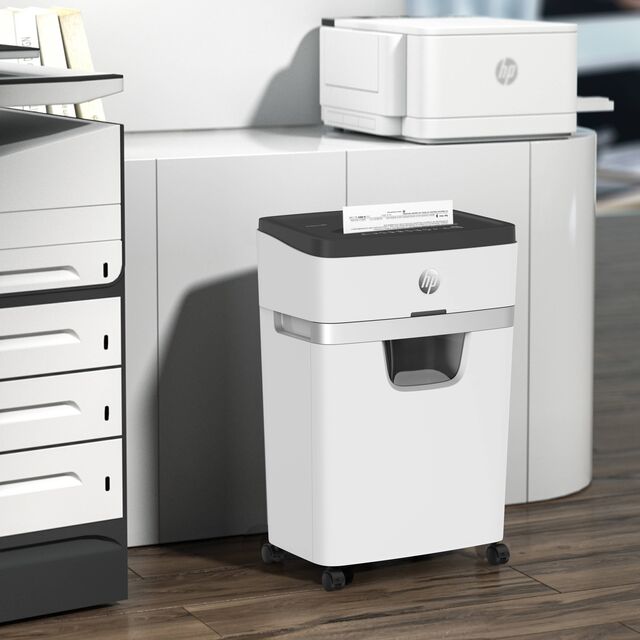 HP OneShred 18CC Partikelschnitt Papier Büro- und Heftklammern Kreditkarten