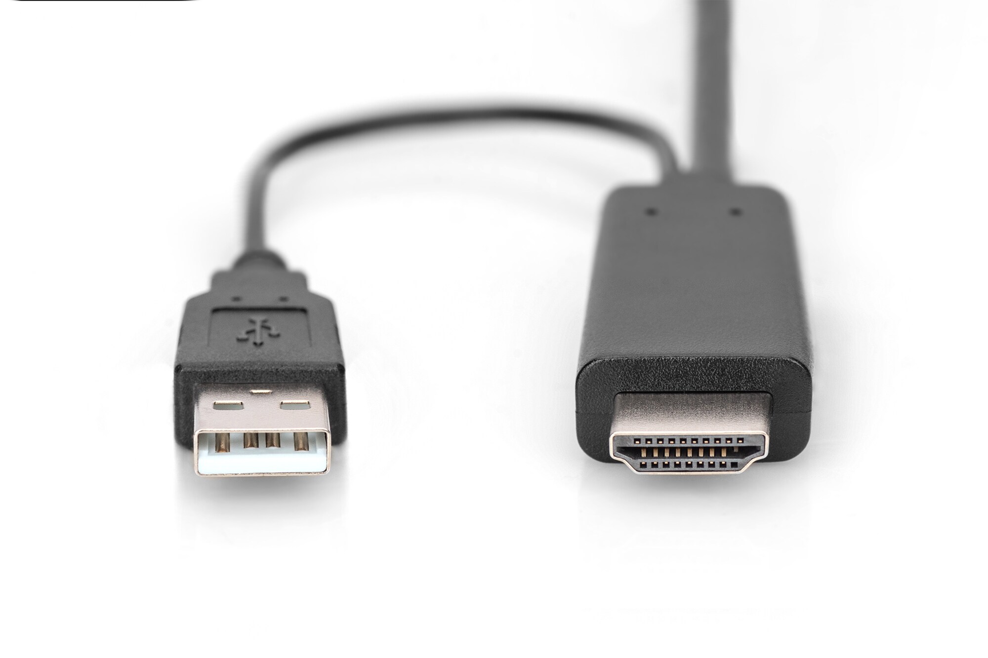 DIGITUS Adapterkabel HDMI auf DisplayPort,4K@30Hz externe Stromquelle, 2m