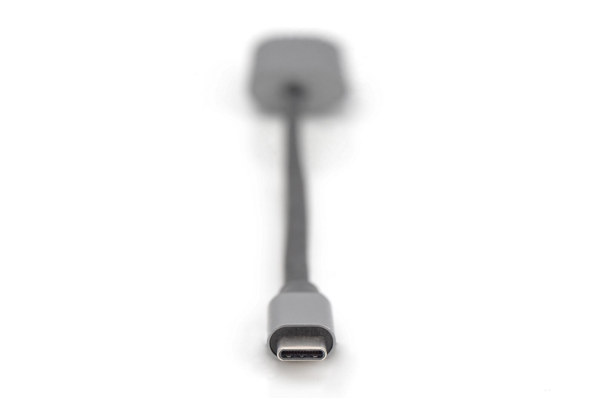 DIGITUS USB-C - DP Adapter, 20 cm 8K/30Hz, silber, Aluminium Gehäuse