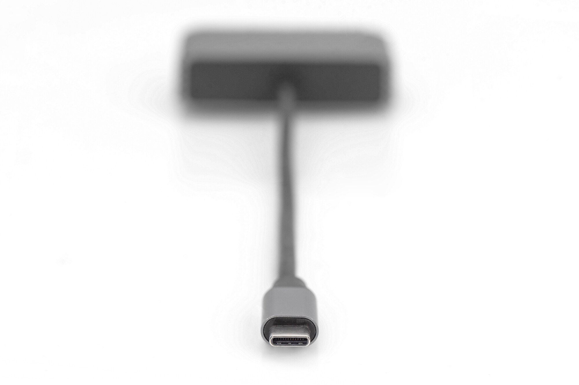 DIGITUS USB-C - DP + HDMI Adapter, 20 cm 4K/30Hz, Silber, Aluminium Gehäuse