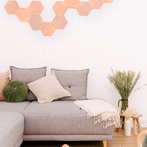 Nanoleaf Elements Wood Look Hexagons Starter Kit – 13PK