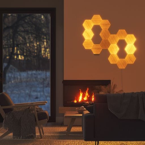 Nanoleaf Elements Wood Look Hexagons Starter Kit – 13PK