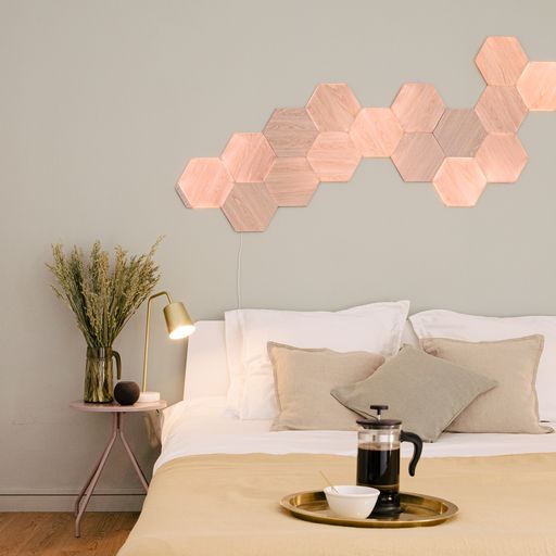 Nanoleaf Elements Wood Look Hexagons Starter Kit – 13PK