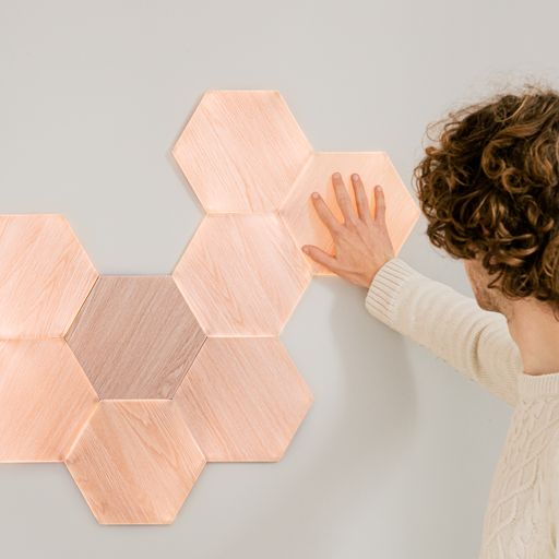 Nanoleaf Elements Wood Look Hexagons Starter Kit – 13PK