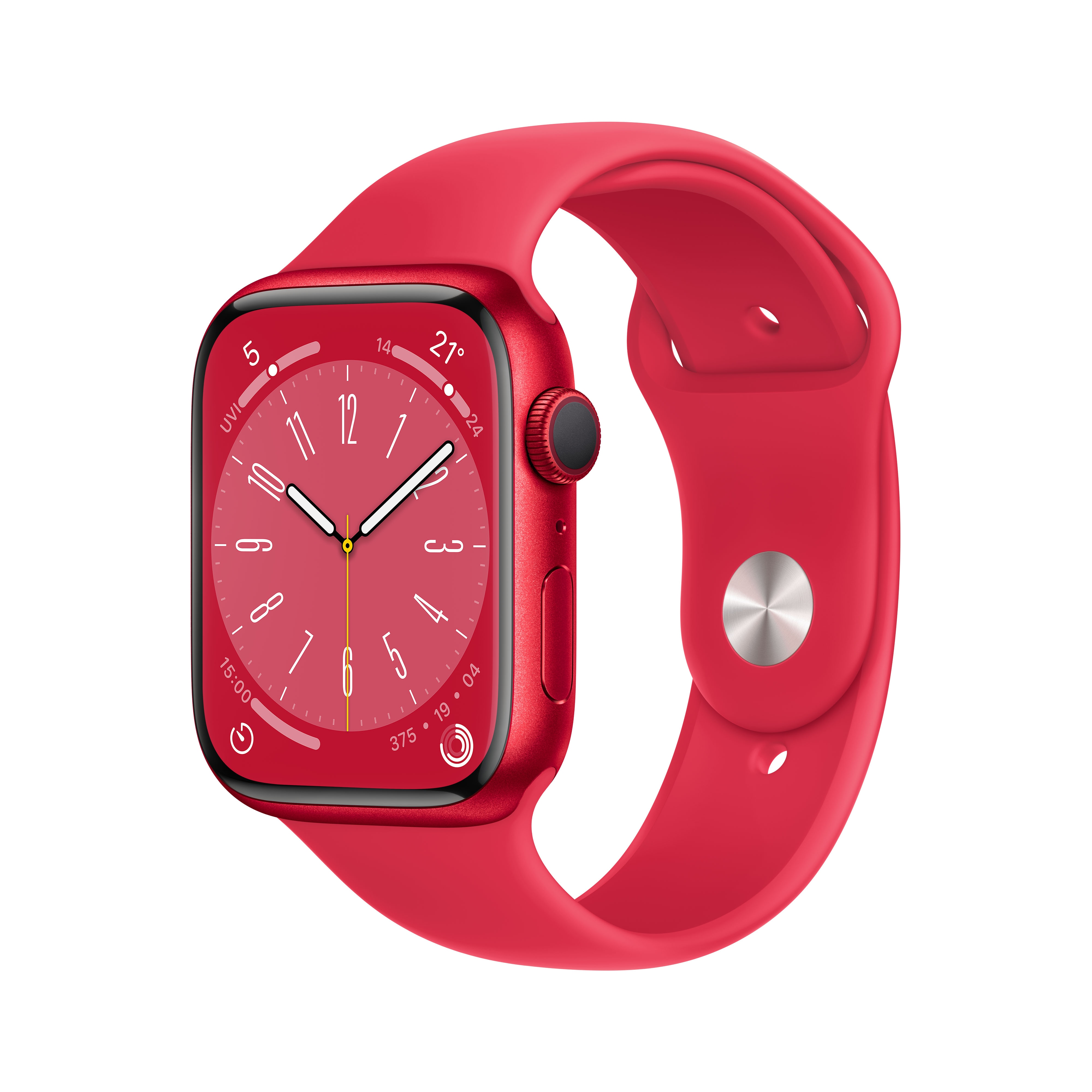 Apple Watch Series 8 GPS 45mm Aluminium Product(RED) Sportarmband Product(RED)