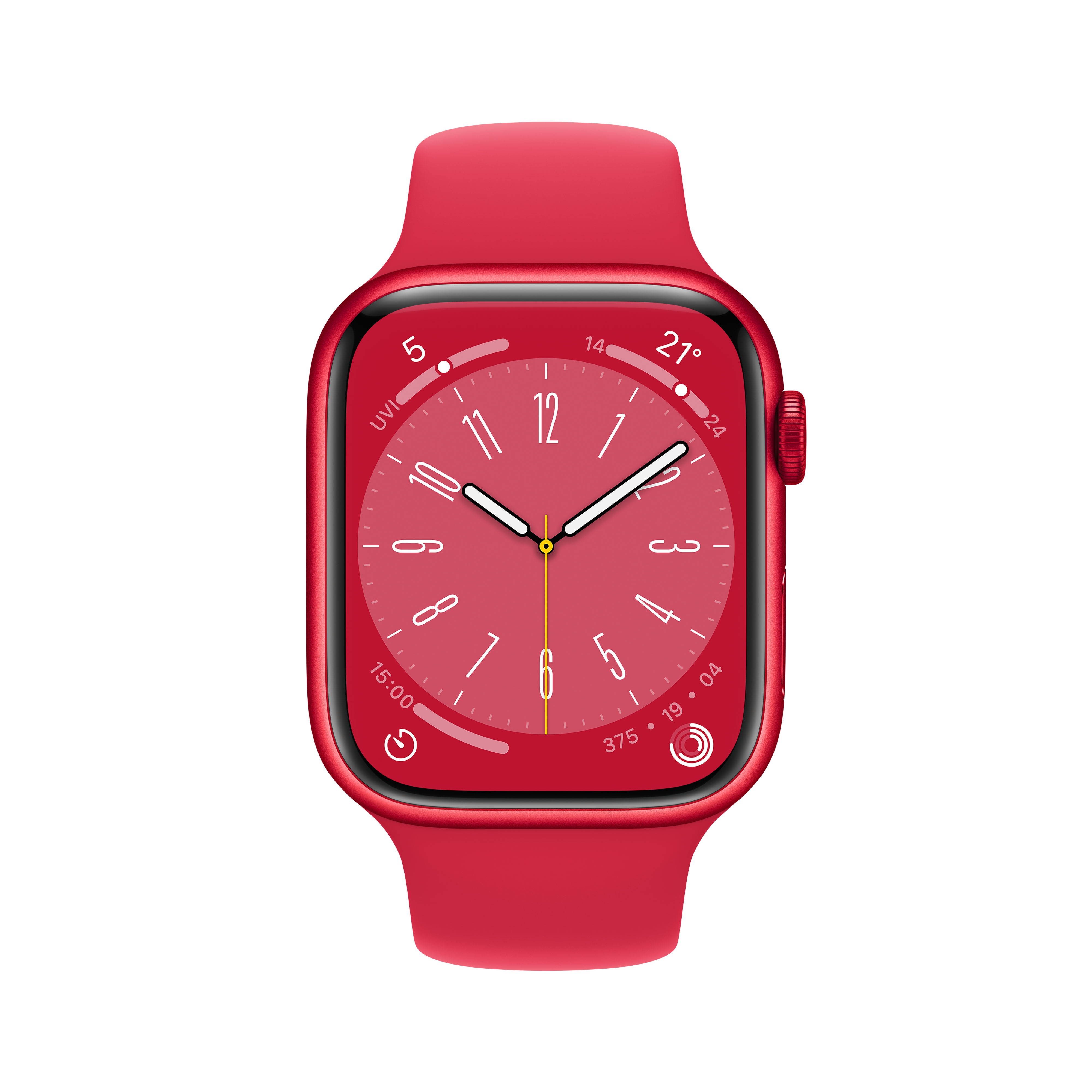 Apple Watch Series 8 GPS 45mm Aluminium Product(RED) Sportarmband Product(RED)