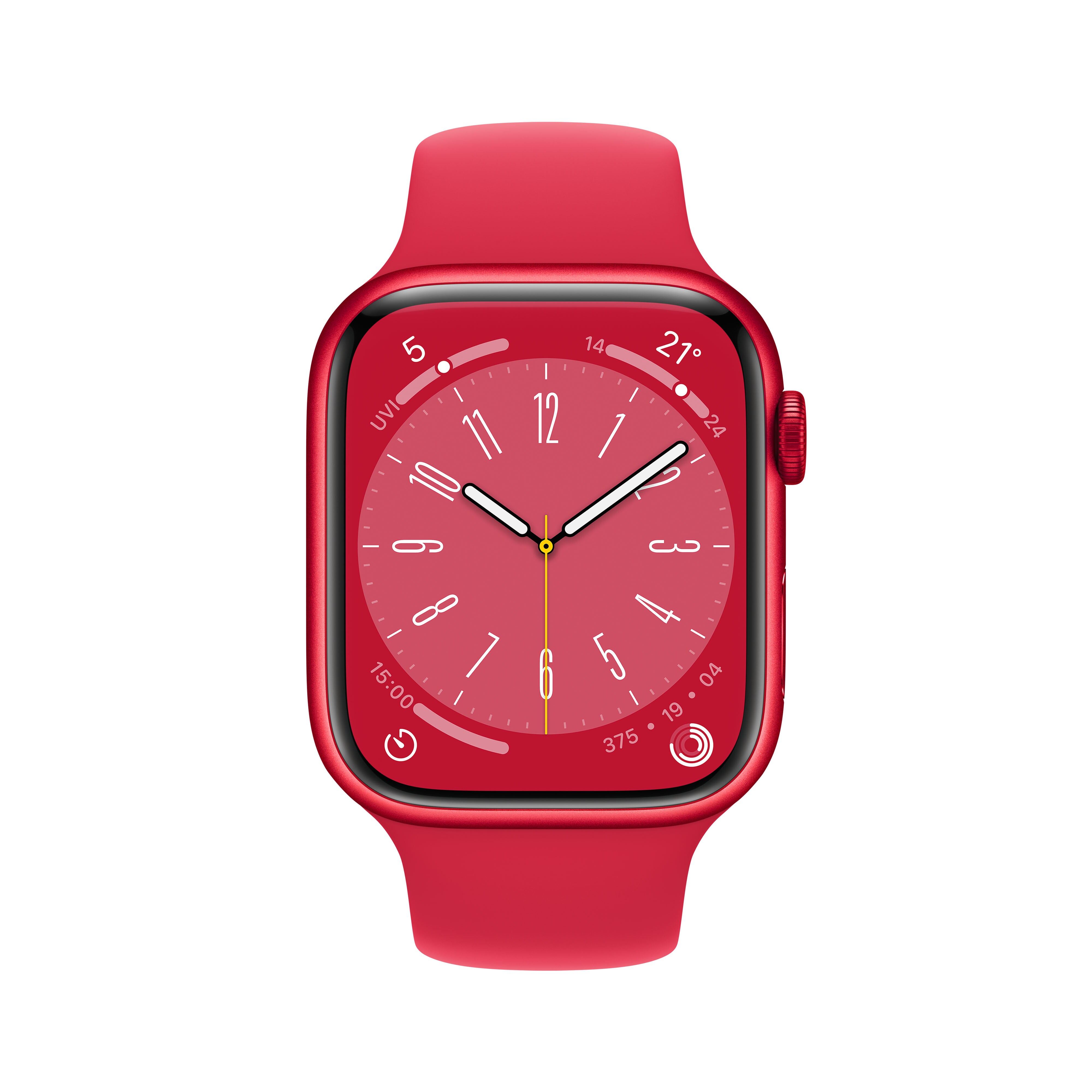 Apple Watch Series 8 LTE 45mm Aluminium Product(RED) Sportarmband Product(RED)