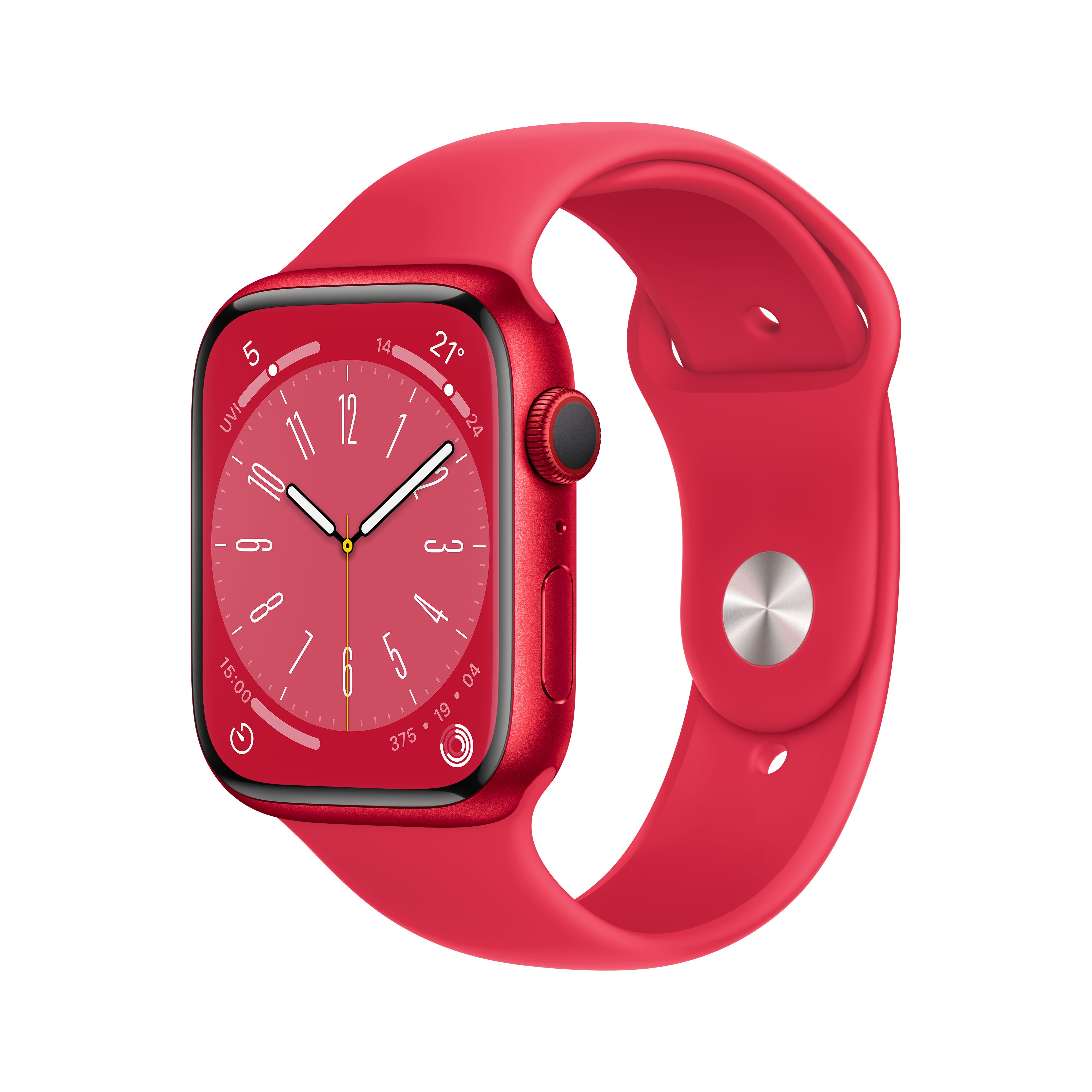 Apple Watch Series 8 LTE 45mm Aluminium Product(RED) Sportarmband Product(RED)