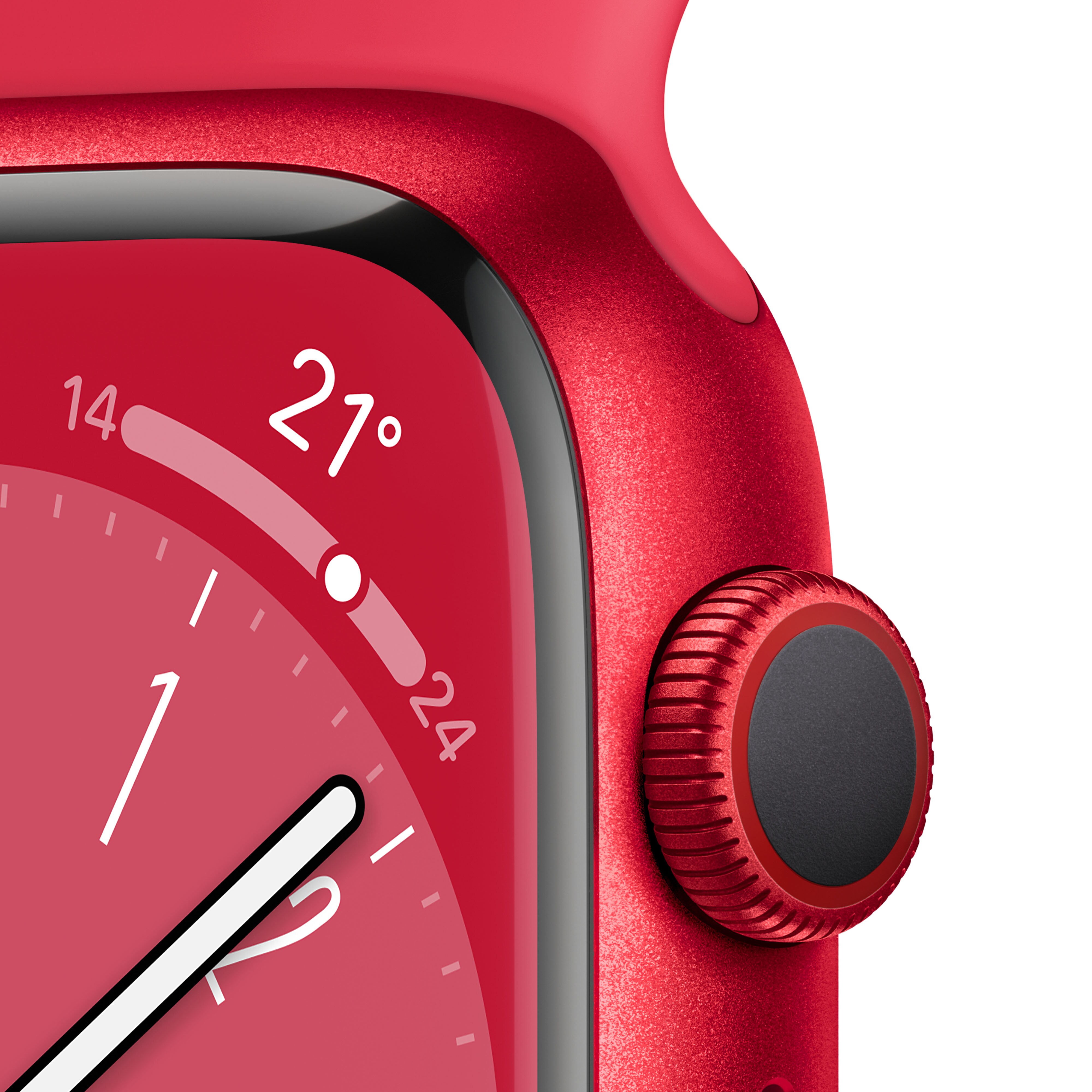 Apple Watch Series 8 LTE 45mm Aluminium Product(RED) Sportarmband Product(RED)