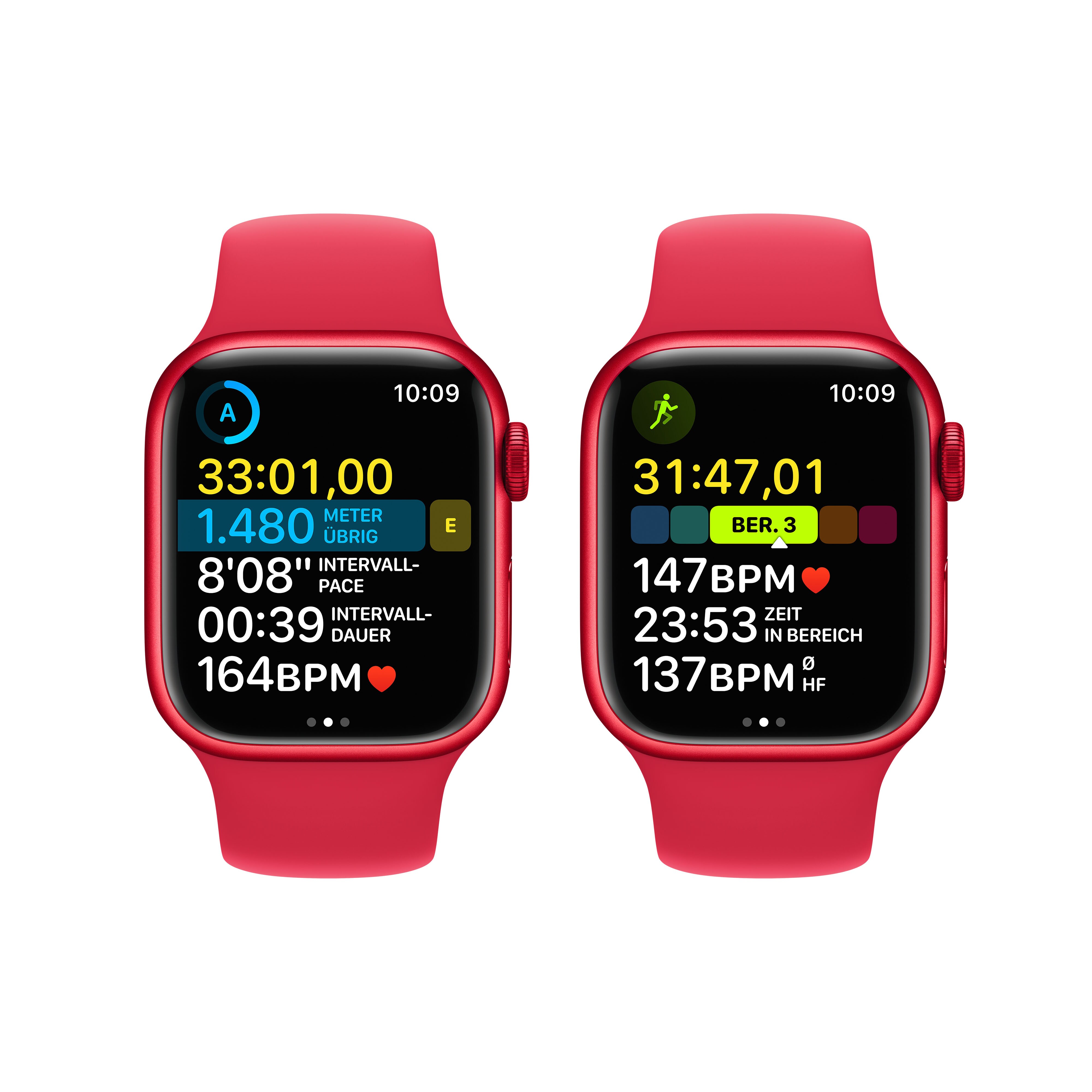 Apple Watch Series 8 LTE 41mm Aluminium Product(RED) Sportarmband Product(RED)