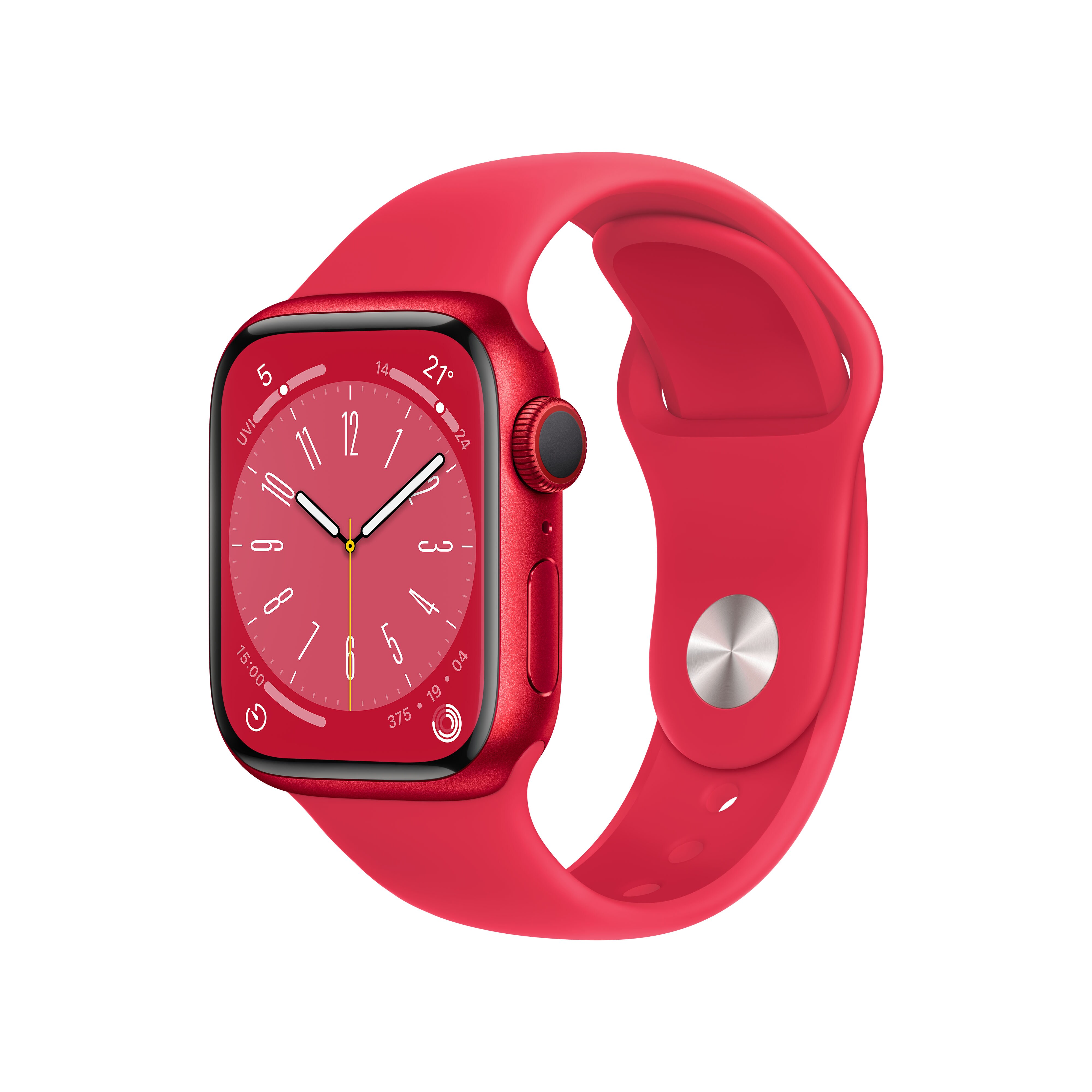 Apple Watch Series 8 LTE 41mm Aluminium Product(RED) Sportarmband Product(RED)