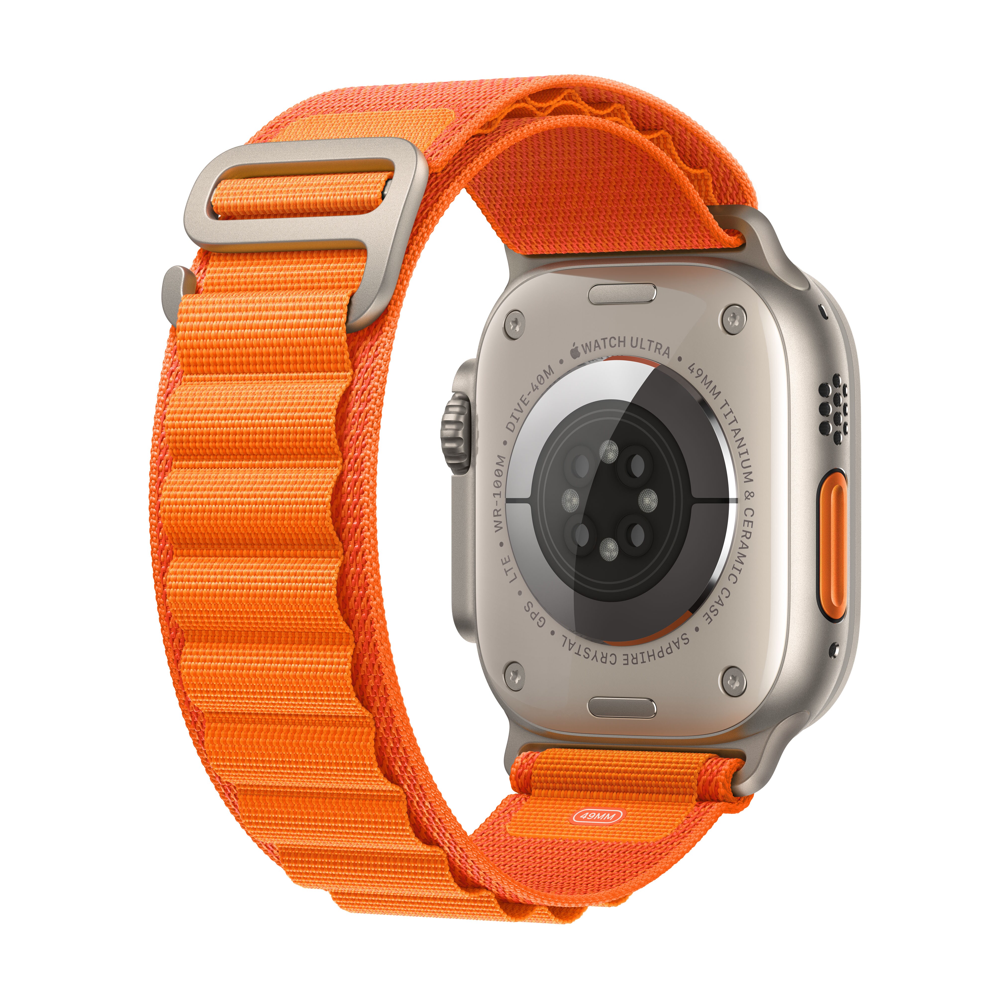 Apple Watch Ultra LTE 49mm Titanium Alpine Loop Orange Small