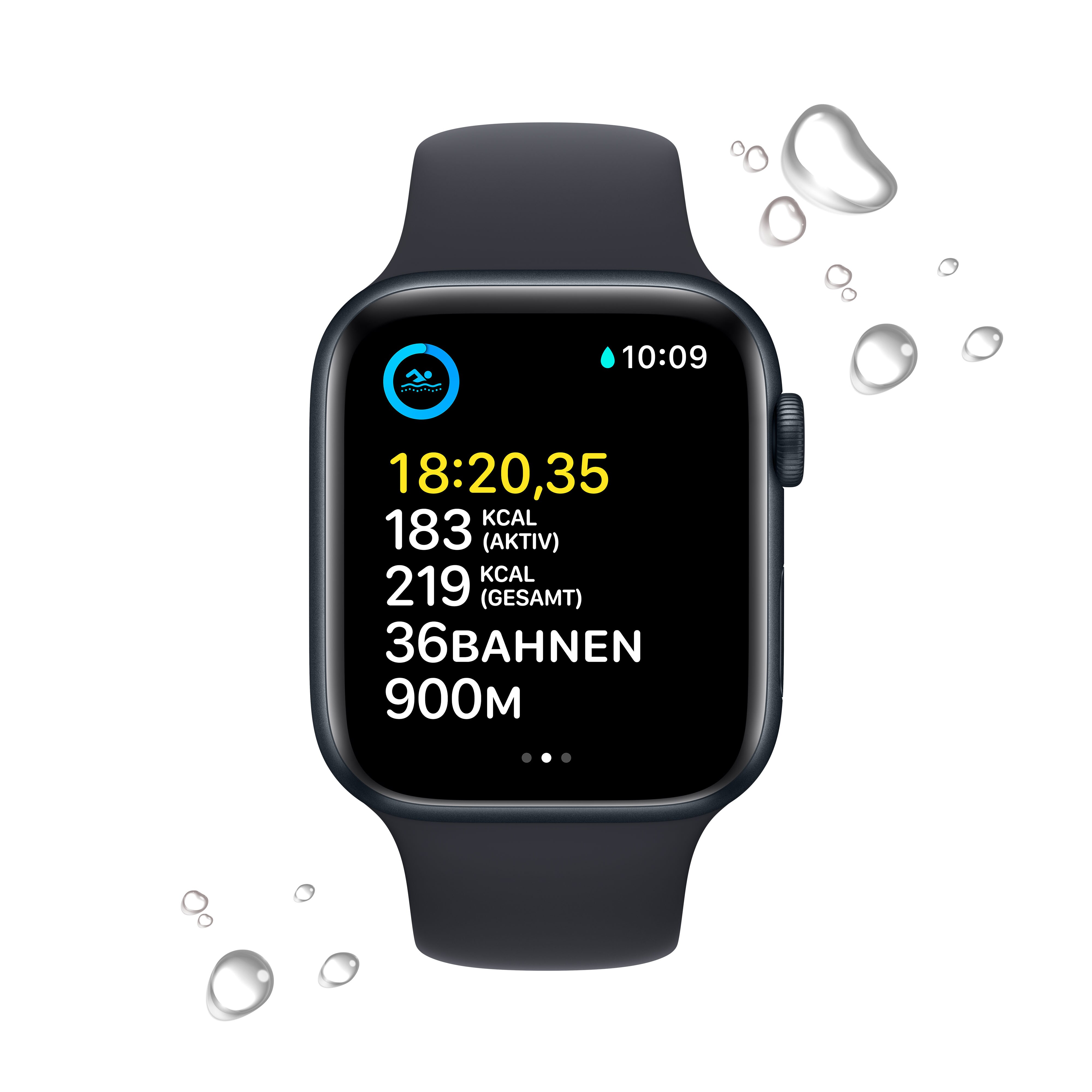 Apple Watch SE LTE 44mm Aluminiumgehäuse Mitternacht Sportarmband Mitternacht