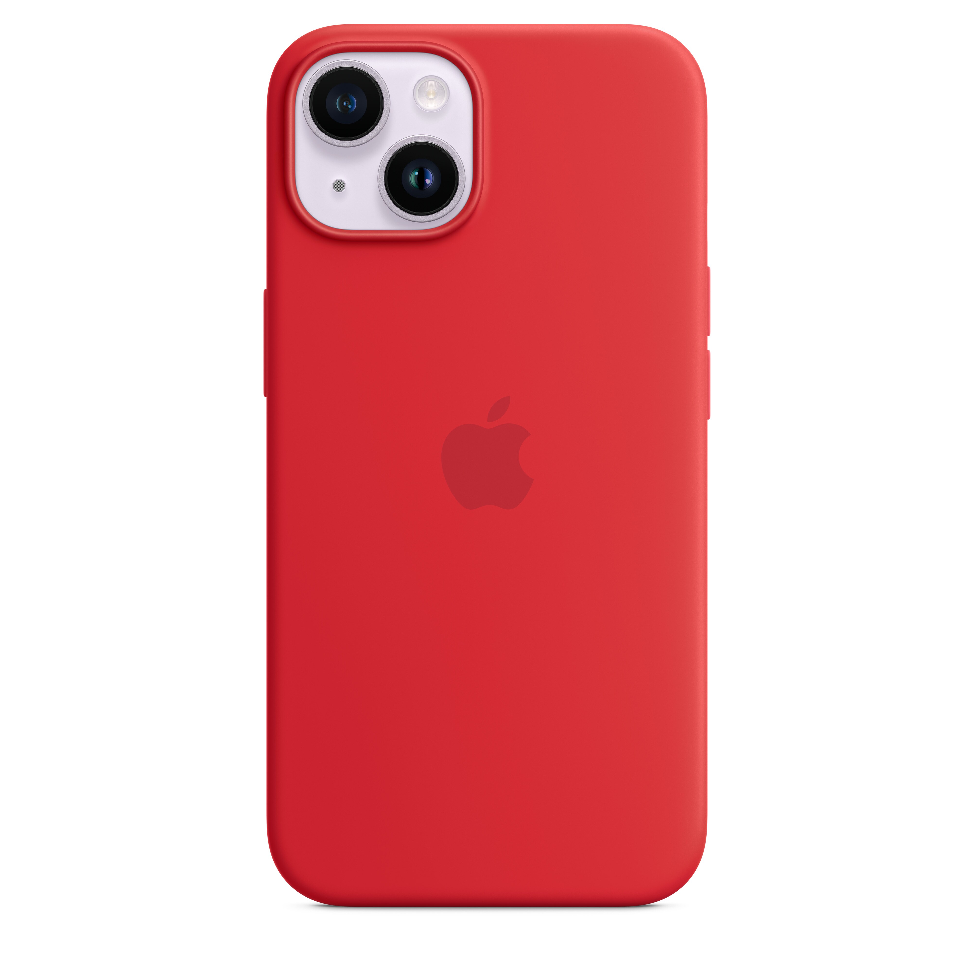 Apple Original iPhone 14 Silikon Case mit MagSafe Product(RED)