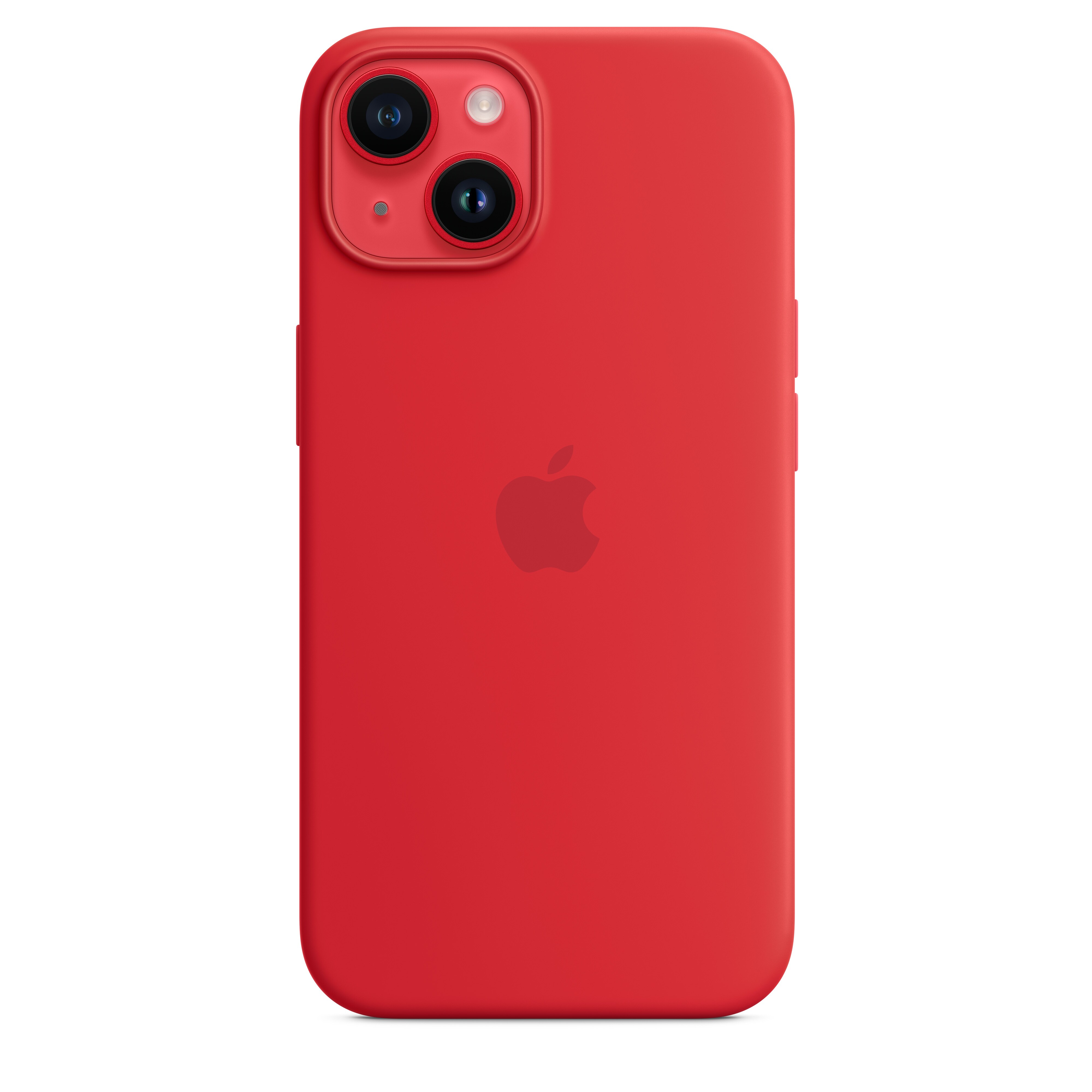 Apple Original iPhone 14 Silikon Case mit MagSafe Product(RED)