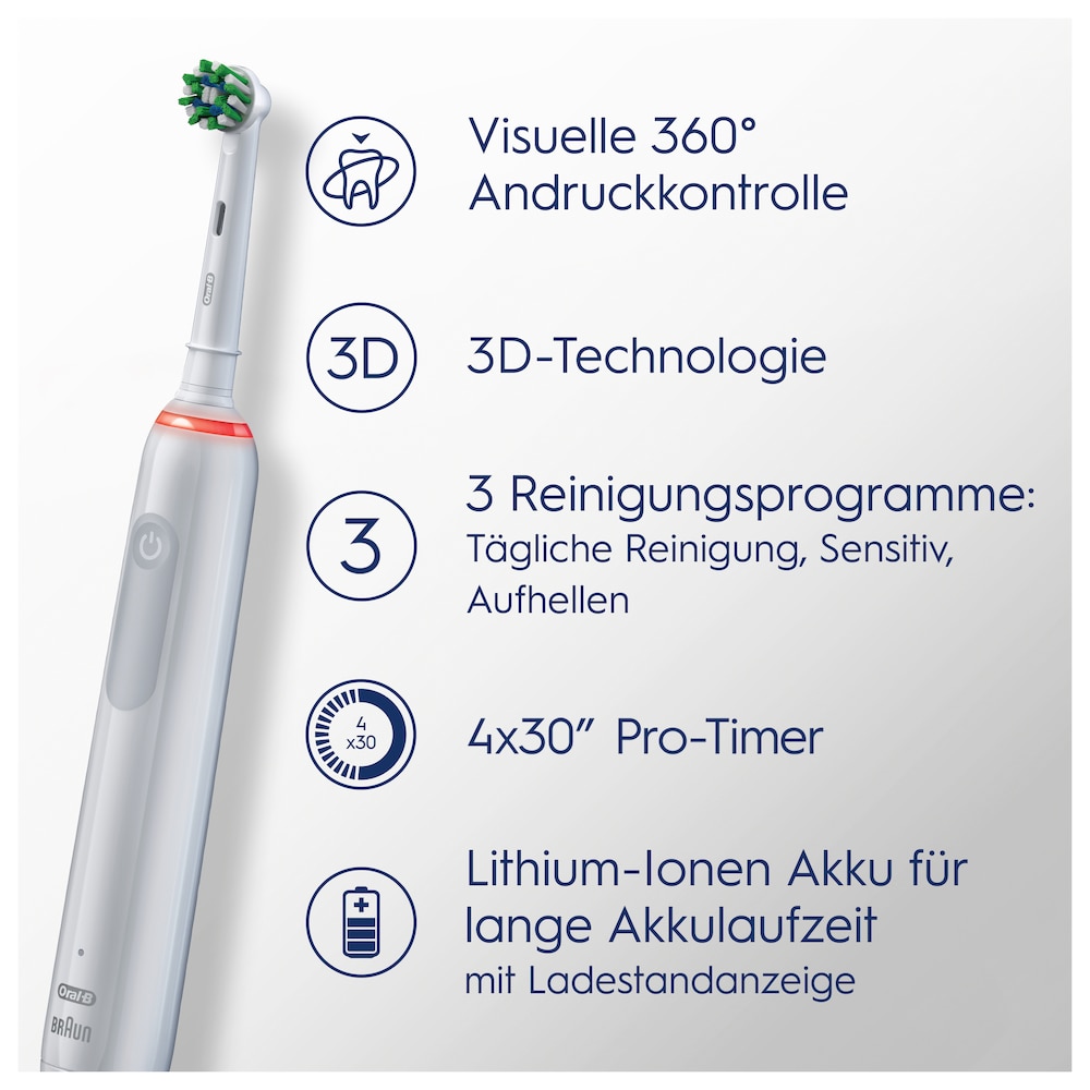 Oral-B Pro 3 3500 White elektrische Zahnbürste mit Reiseetui ++ Cyberport