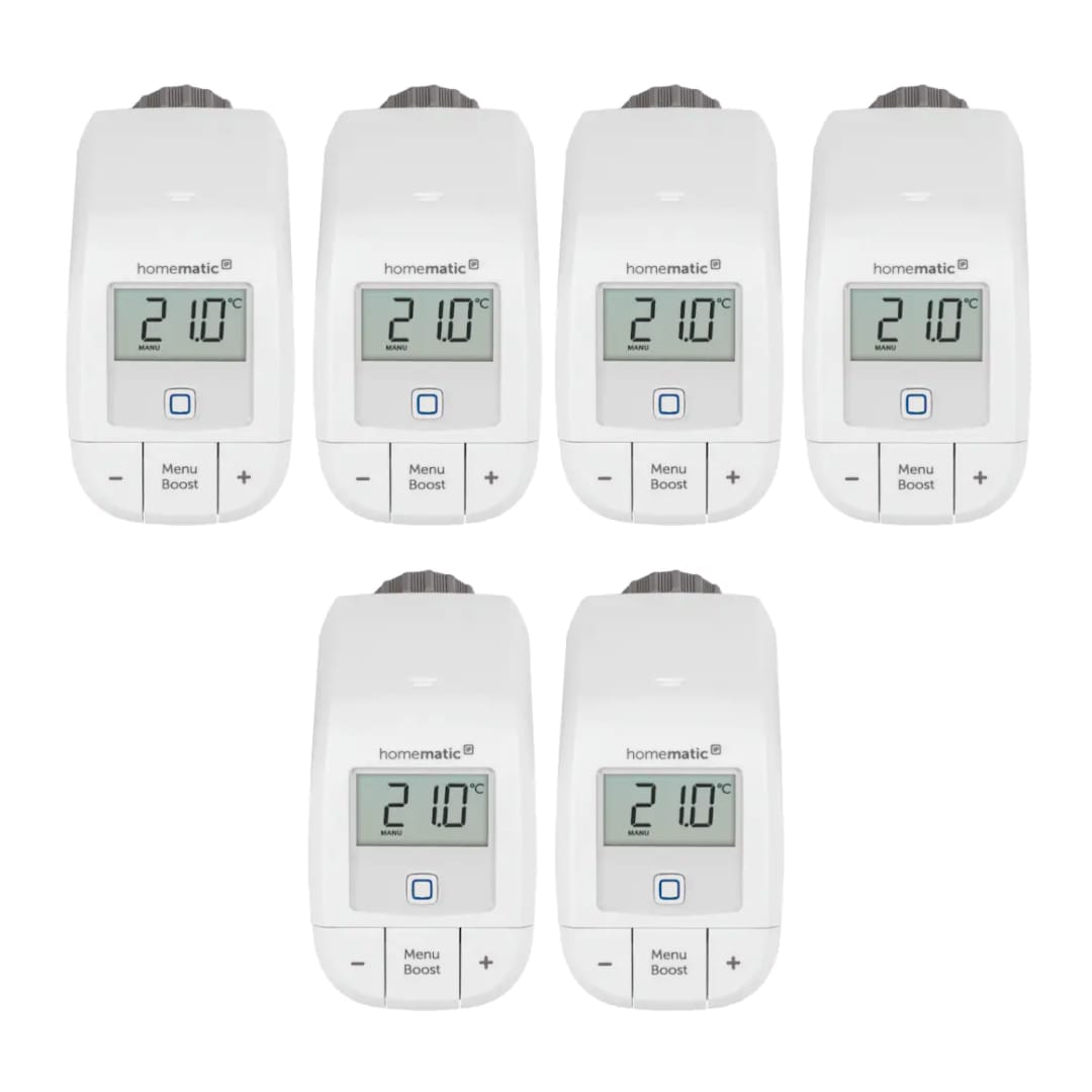 Homematic IP Heizkörperthermostat – basic HmIP-eTRV-B, 6er Pack