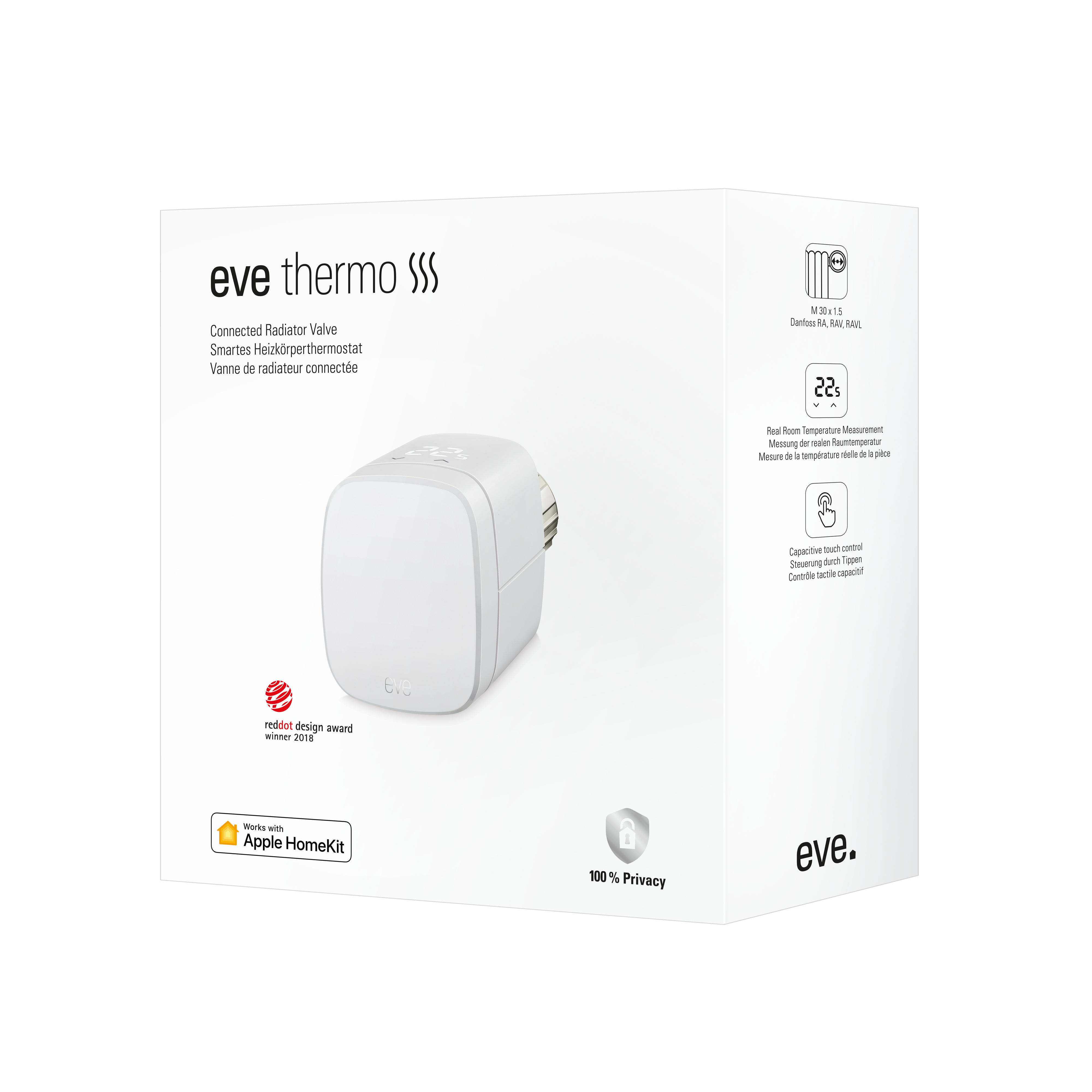 Eve Thermo - Smartes Heizkörperthermostat mit Apple HomeKit-Technologie