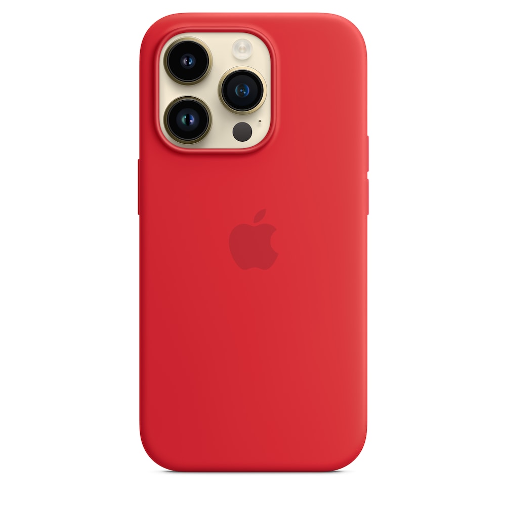 Apple Original iPhone 14 Pro Silikon Case mit MagSafe Product(RED)
