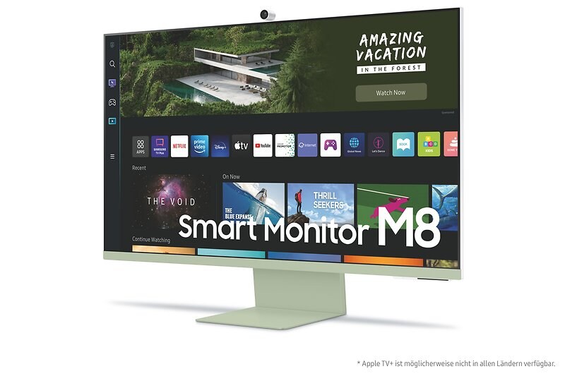 Samsung S32BM80GUU 80cm (32") 4K UHD VA Smart-Monitor mHDMI/USB-C/WLAN Webcam