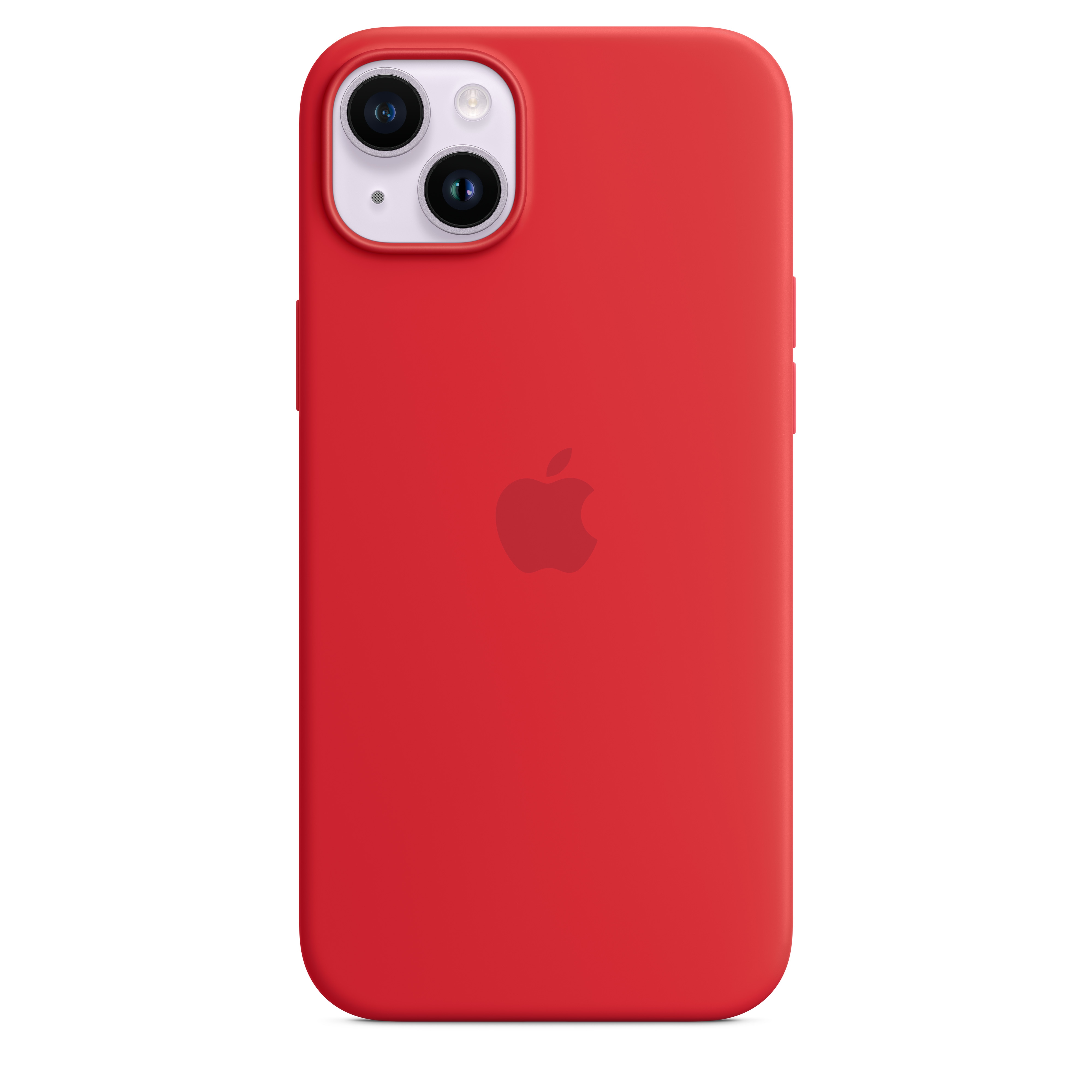 Apple Original iPhone 14 Plus Silikon Case mit MagSafe Product(RED)