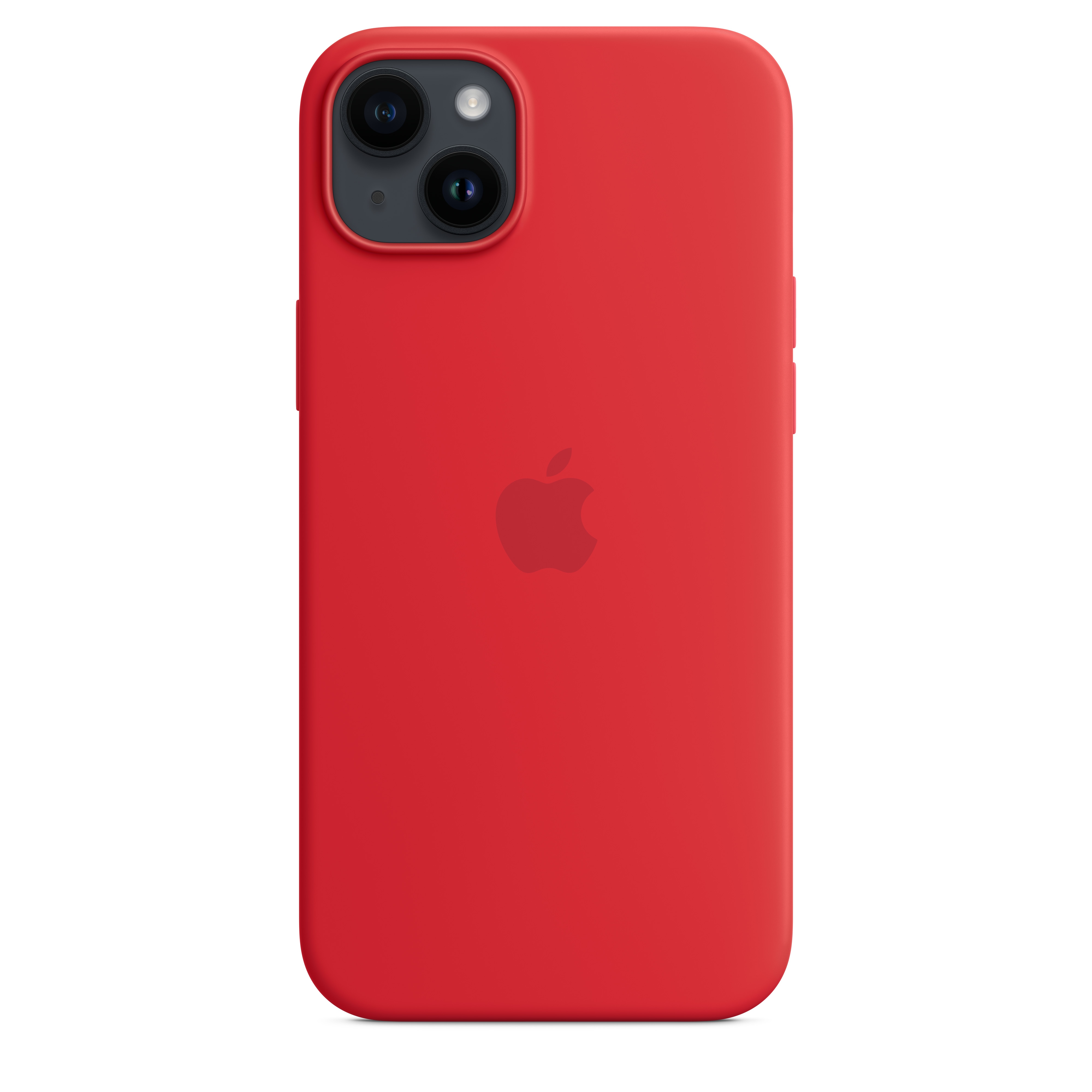 Apple Original iPhone 14 Plus Silikon Case mit MagSafe Product(RED)