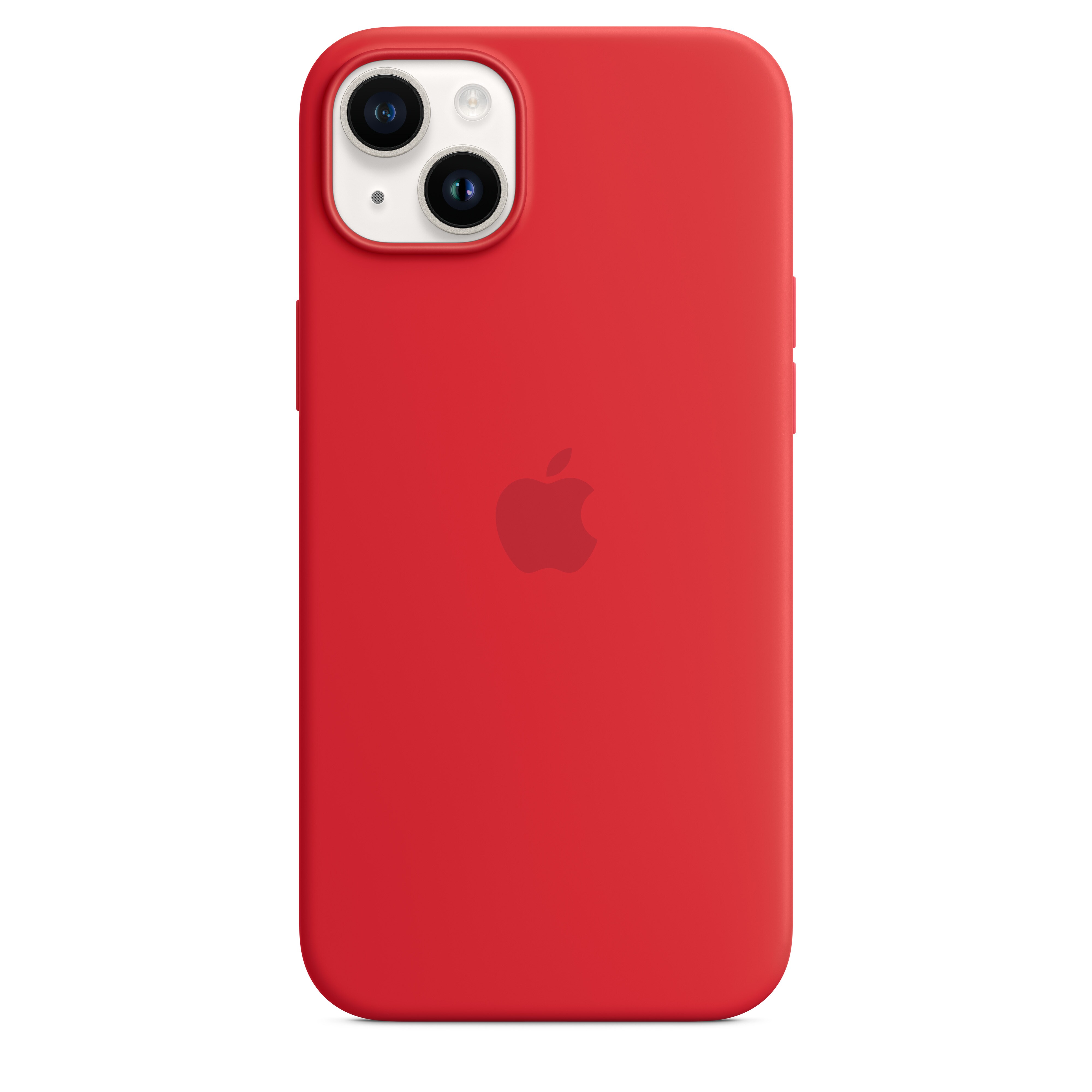 Apple Original iPhone 14 Plus Silikon Case mit MagSafe Product(RED)