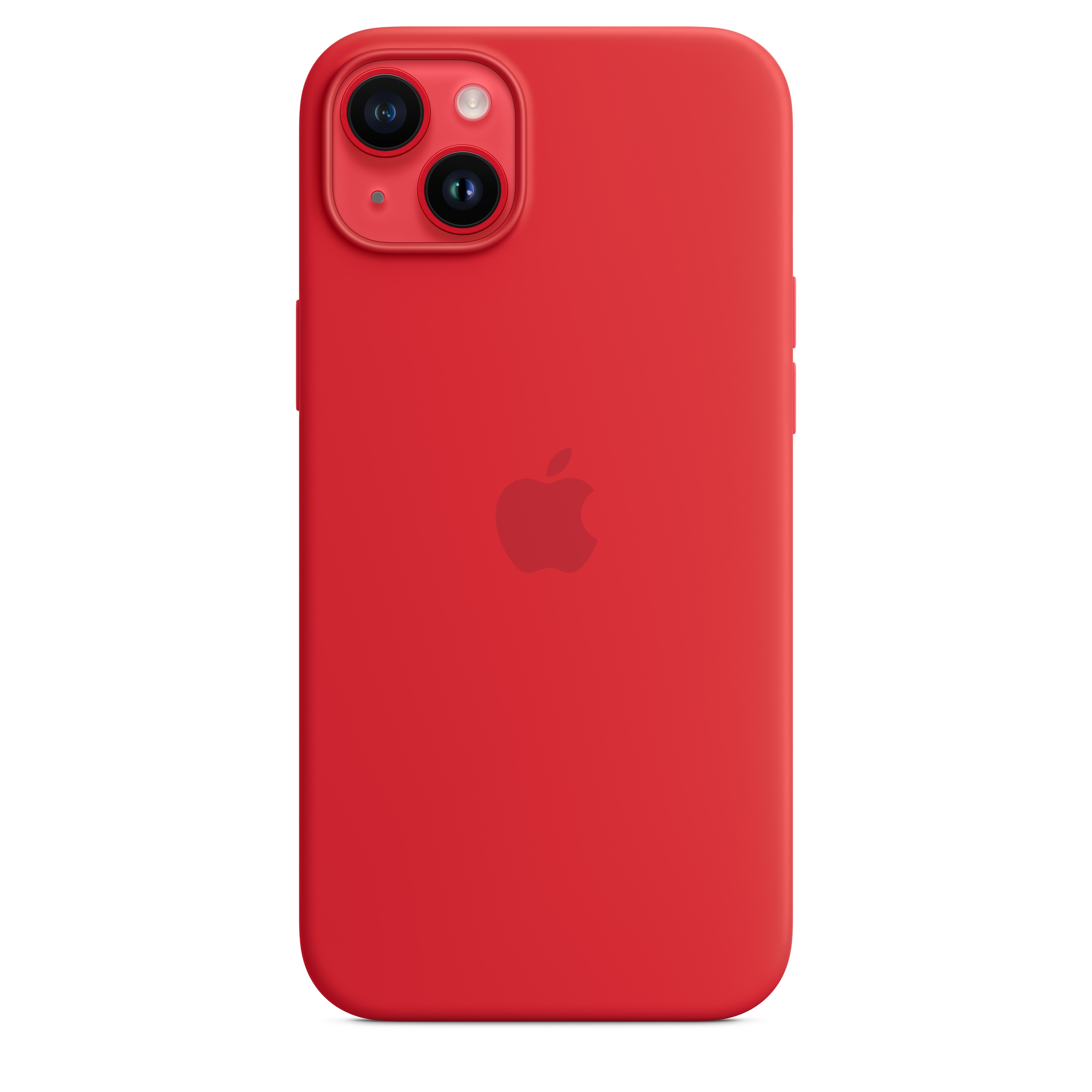 Apple Original iPhone 14 Plus Silikon Case mit MagSafe Product(RED)