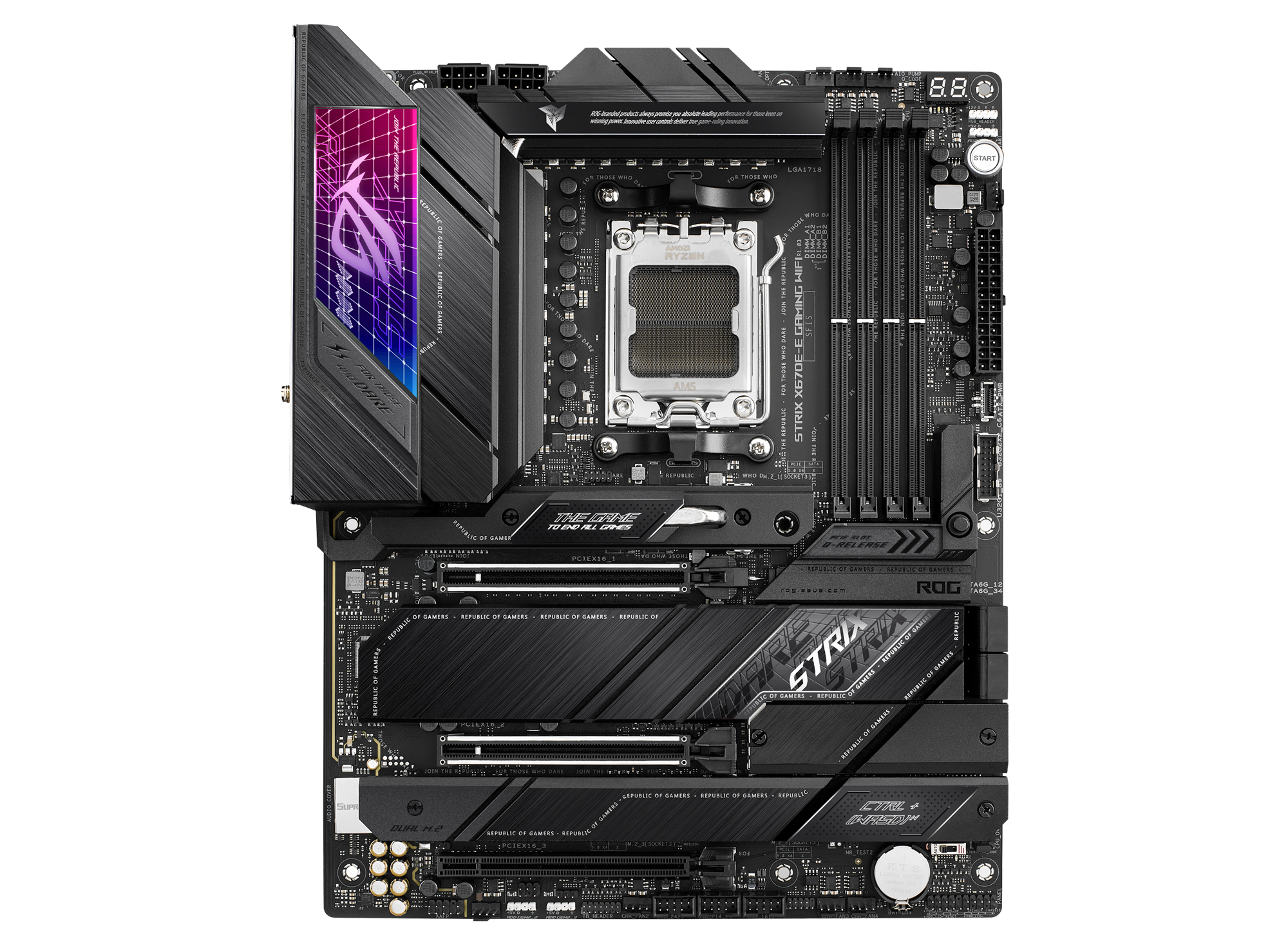 ASUS ROG STRIX X670E-E GAMING WIFI ATX Mainboard Sockel AM5 WIFI/M.2/USB3.2-C/DP