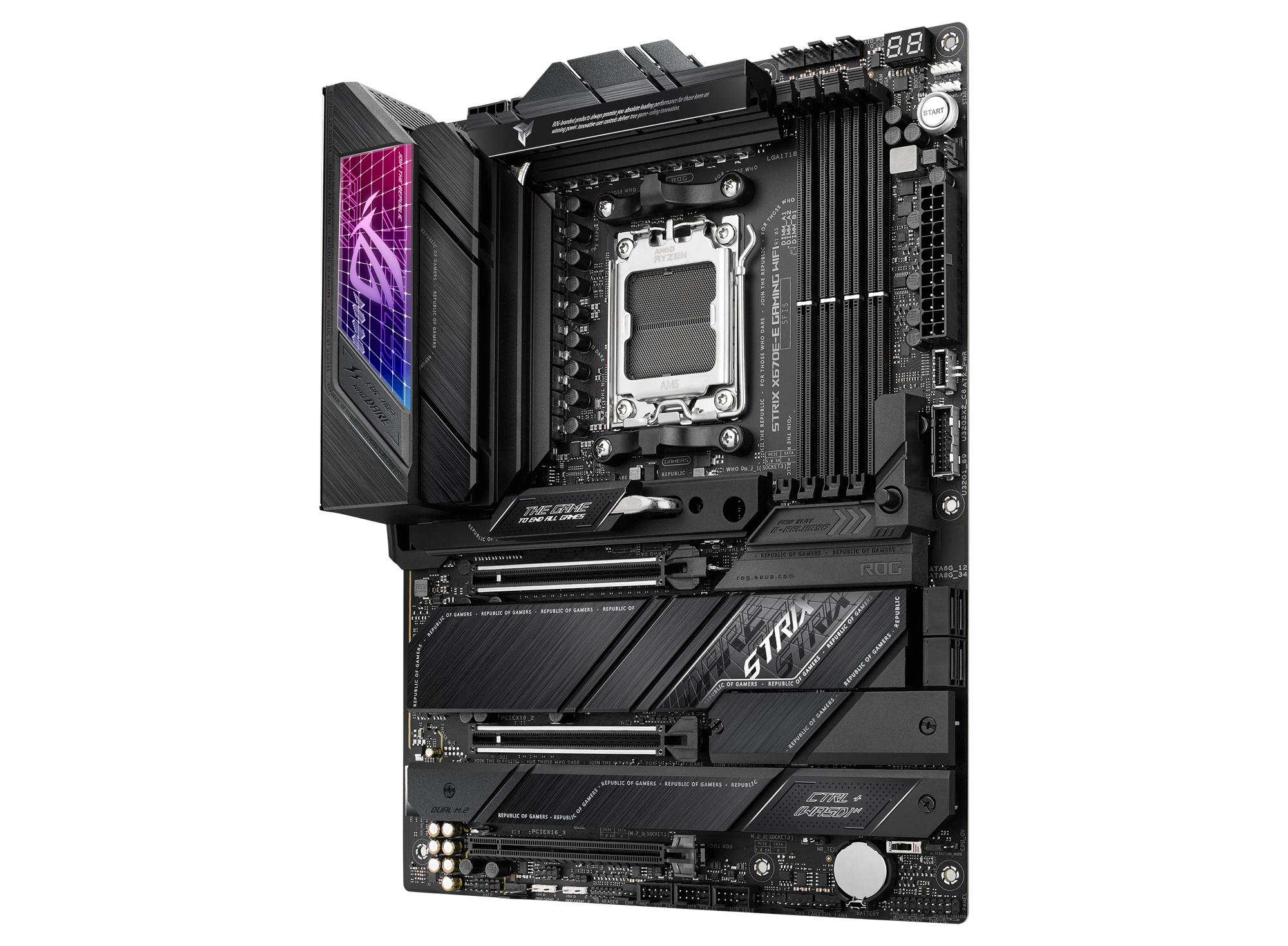 ASUS ROG STRIX X670E-E GAMING WIFI ATX Mainboard Sockel AM5 WIFI/M.2/USB3.2-C/DP