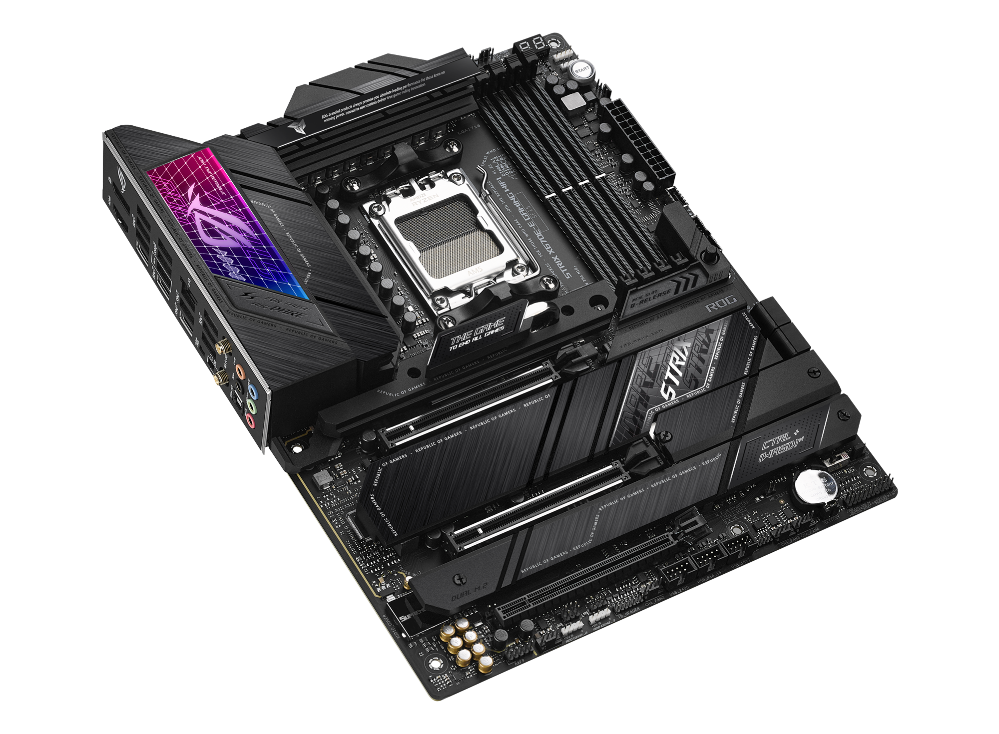 ASUS ROG STRIX X670E-E GAMING WIFI ATX Mainboard Sockel AM5 WIFI/M.2/USB3.2-C/DP