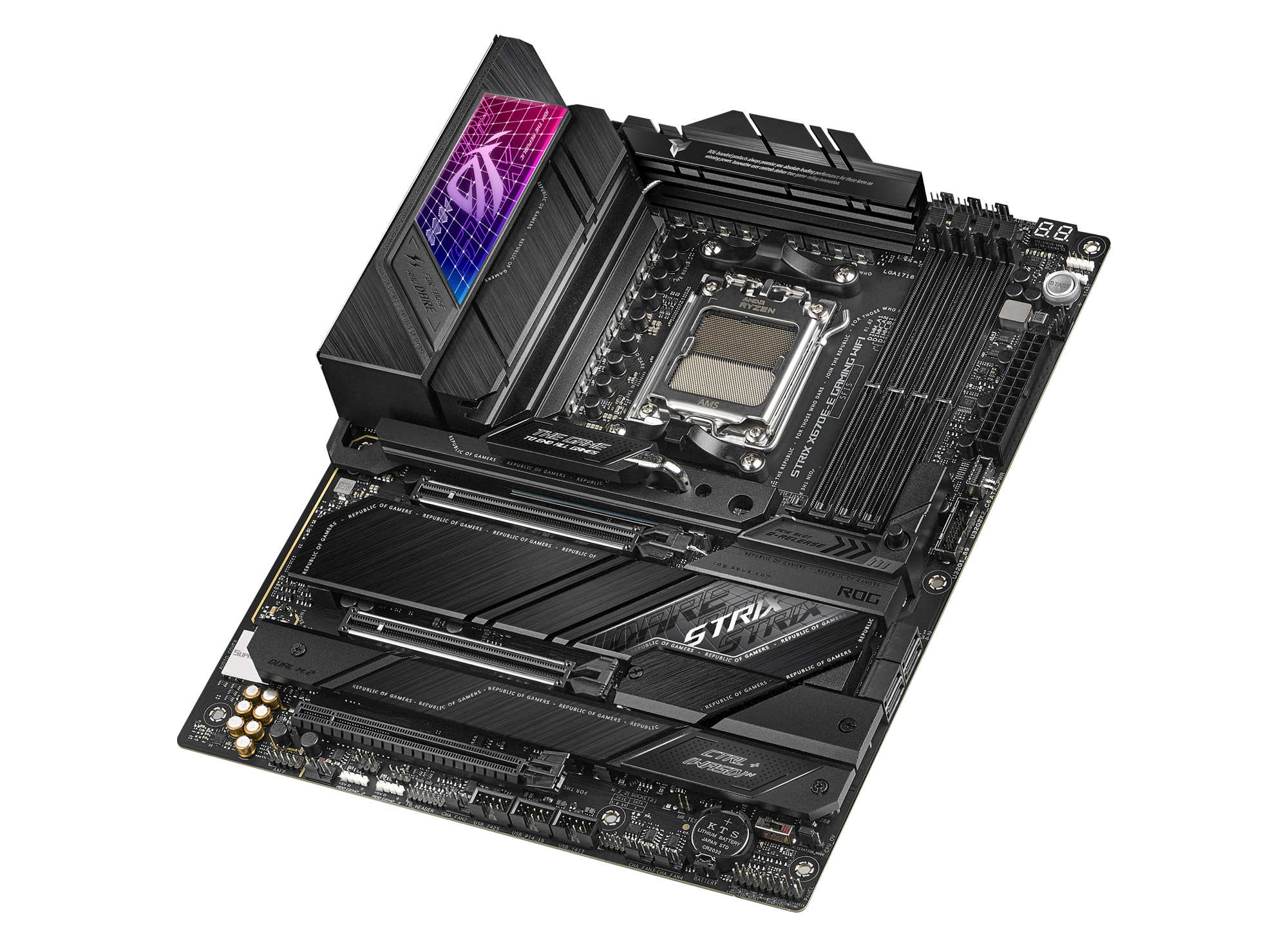 ASUS ROG STRIX X670E-E GAMING WIFI ATX Mainboard Sockel AM5 WIFI/M.2/USB3.2-C/DP