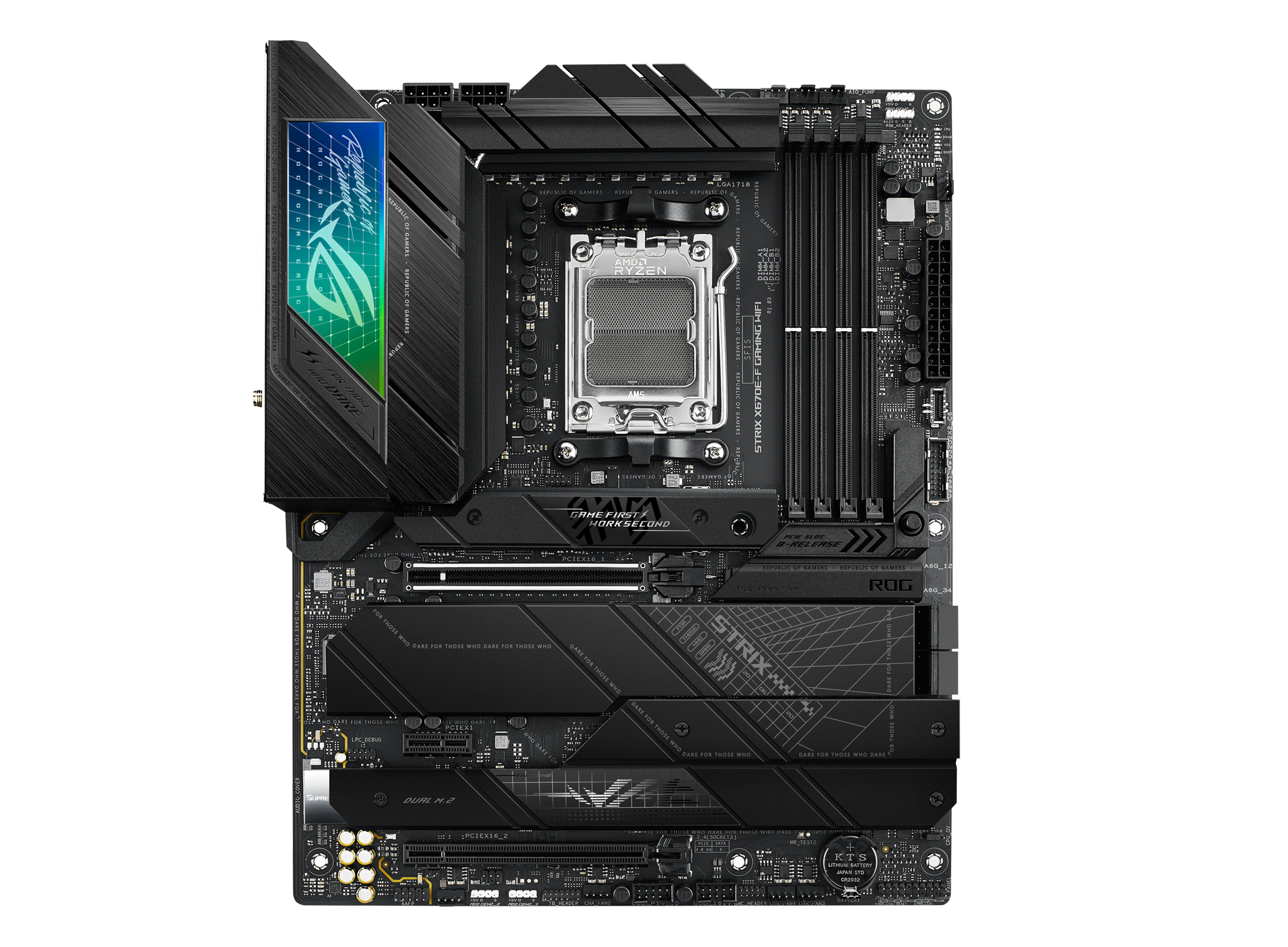 ASUS ROG STRIX X670E-F GAMING WIFI ATX Mainboard Sockel AM5 WIFI/M.2/USB3.2-C/DP