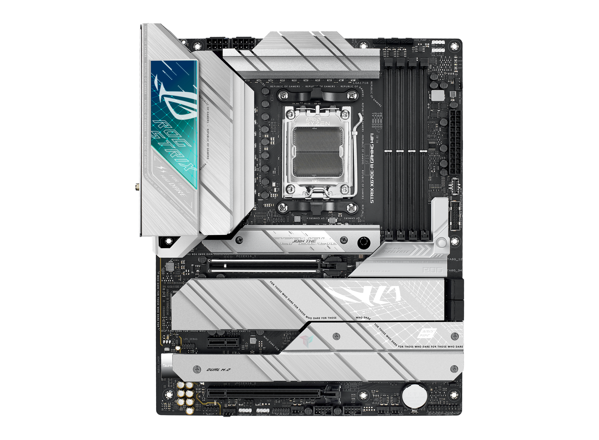 ASUS ROG STRIX X670E-A GAMING WIFI ATX Mainboard Sockel AM5 WIFI/M.2/USB3.2-C/DP