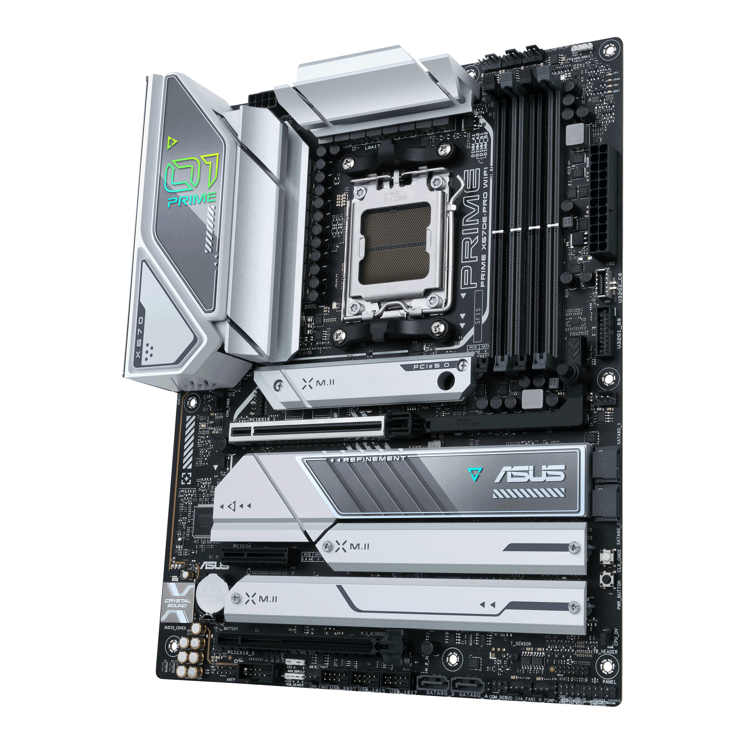 ASUS PRIME X670E-PRO WIFI ATX Mainboard Sockel AM5 WIFI/M.2/USB3.2 Typ C/HDMI/DP