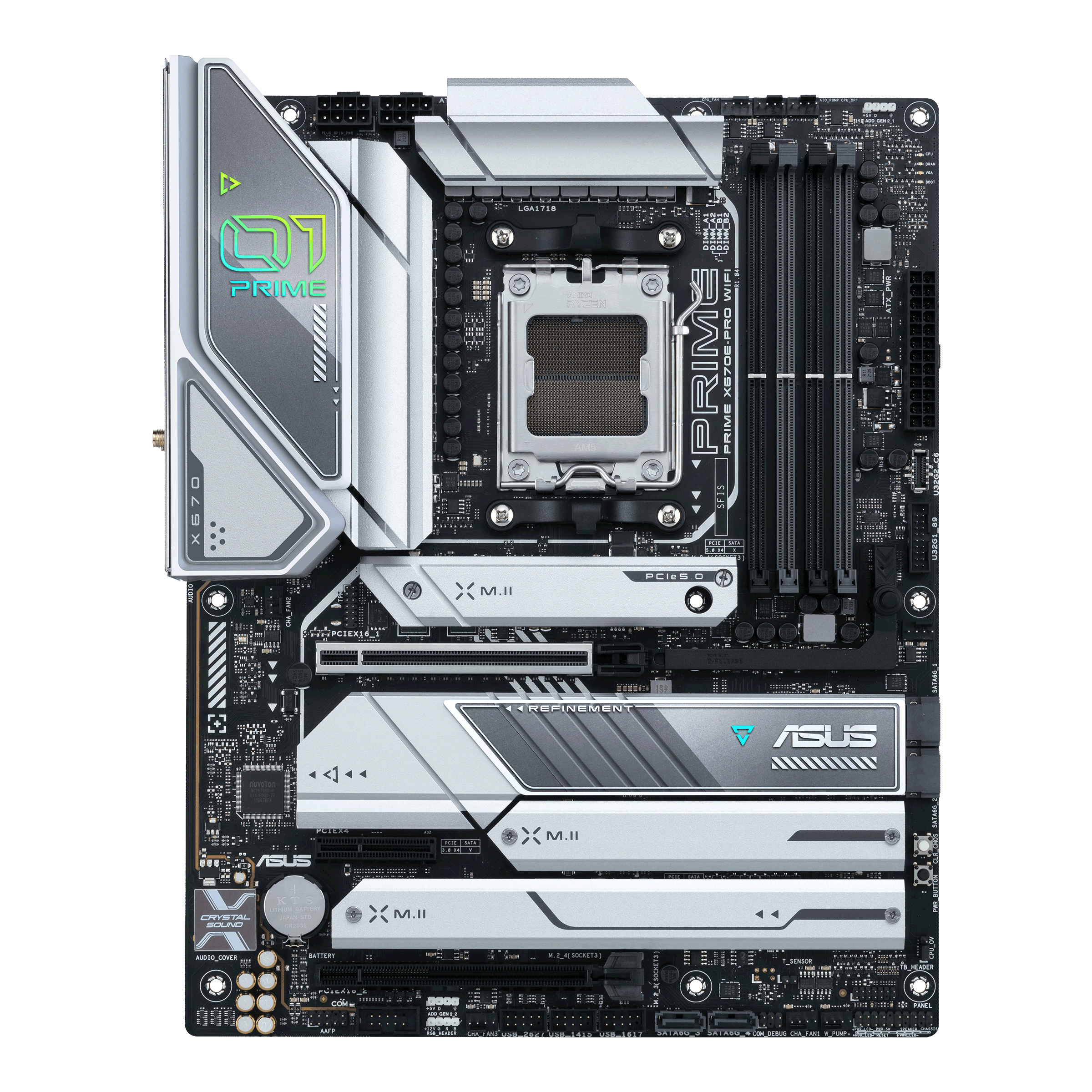 ASUS PRIME X670E-PRO WIFI ATX Mainboard Sockel AM5 WIFI/M.2/USB3.2 Typ C/HDMI/DP