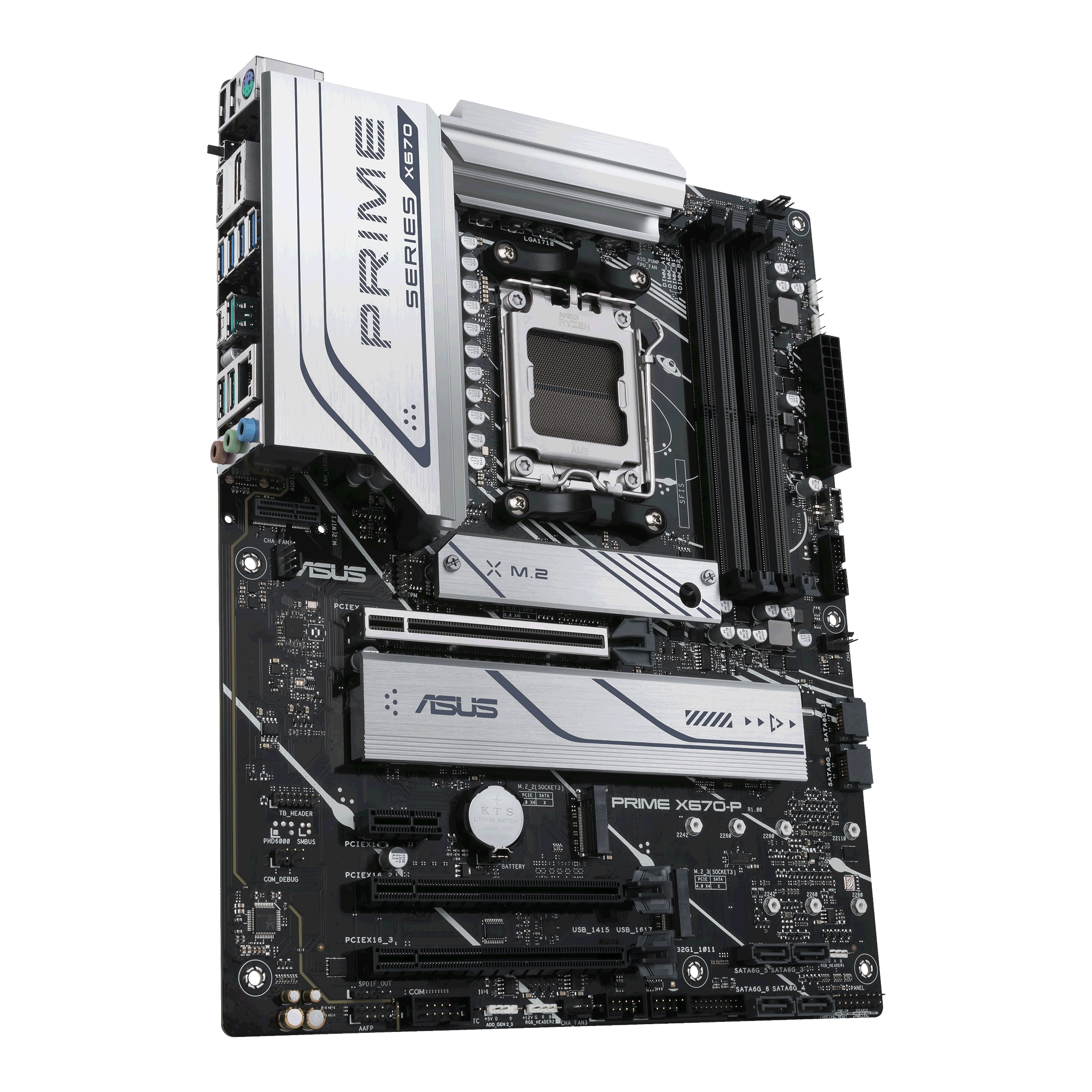 ASUS PRIME X670-P ATX Mainboard Sockel AM5 WIFI/M.2/USB3.2 Typ C/HDMI/DP