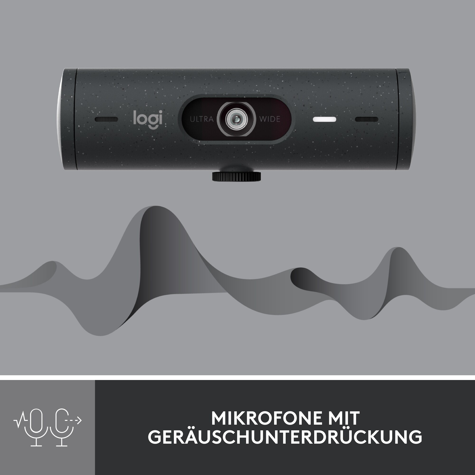 Logitech Brio 500 Webcam Grafite