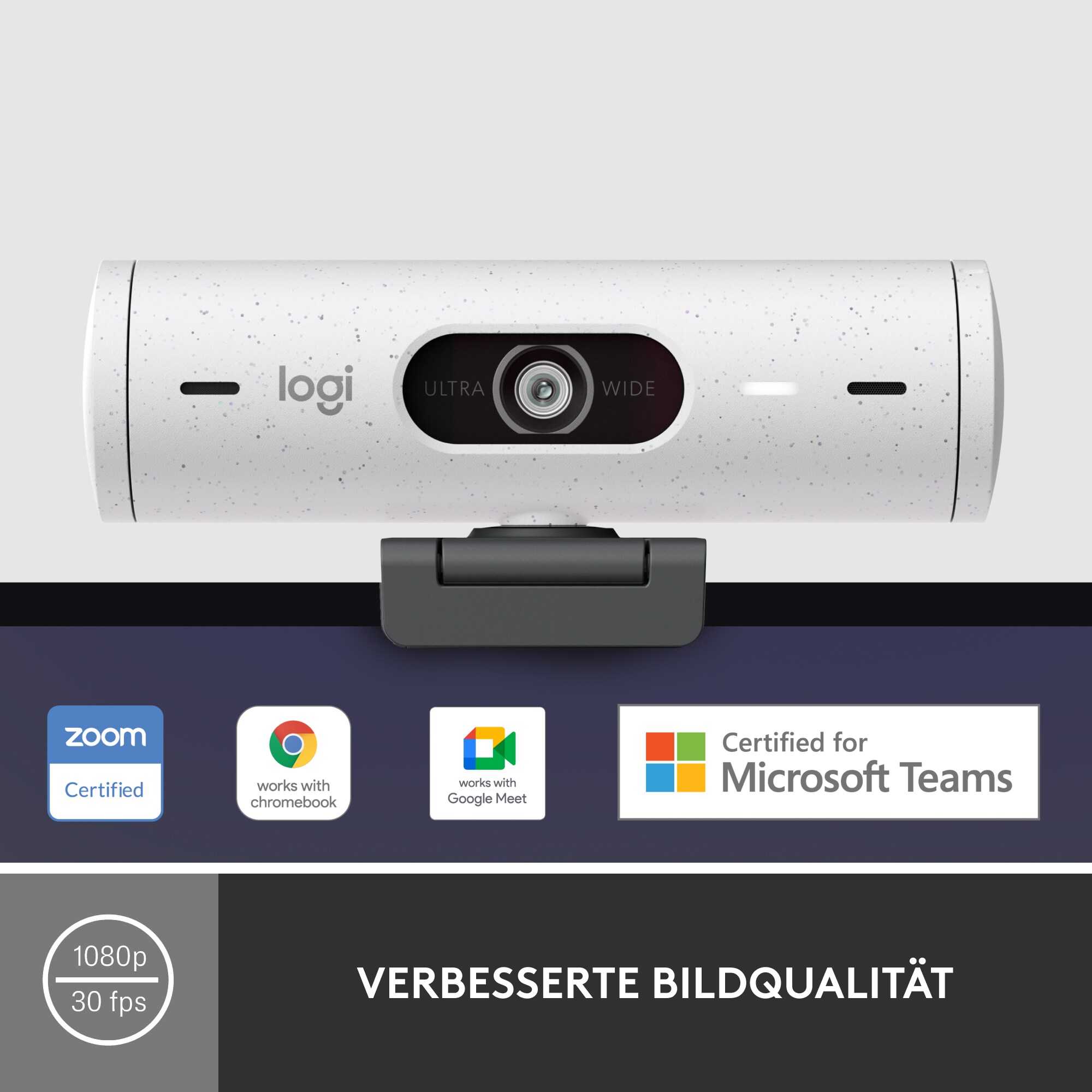 Logitech Brio 500 Webcam Off-White