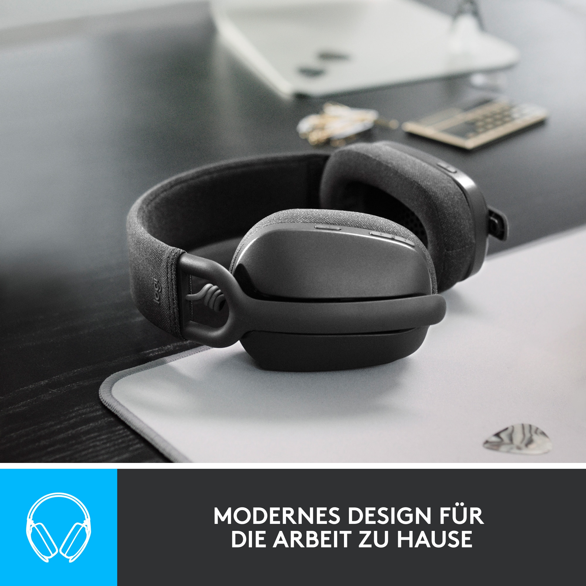 Logitech Zone Vibe 100 Kabelloses Headset Grafite