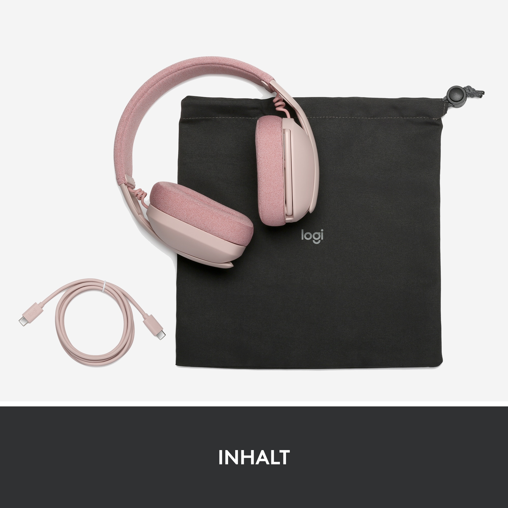 Logitech Zone Vibe 100 Kabelloses Headset Rose