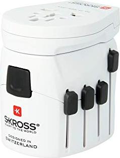 SKROSS World Adapter Pro + USB 2xA 3-polig (7A) Reiseadapter