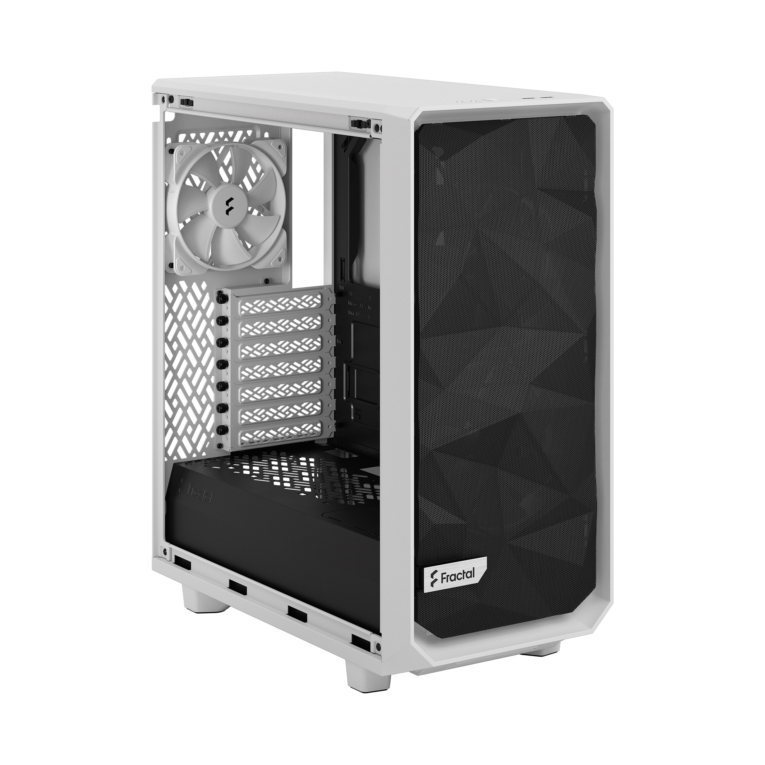 Fractal Design Meshify 2 Compact Lite White TG Clear Gaming Gehäuse