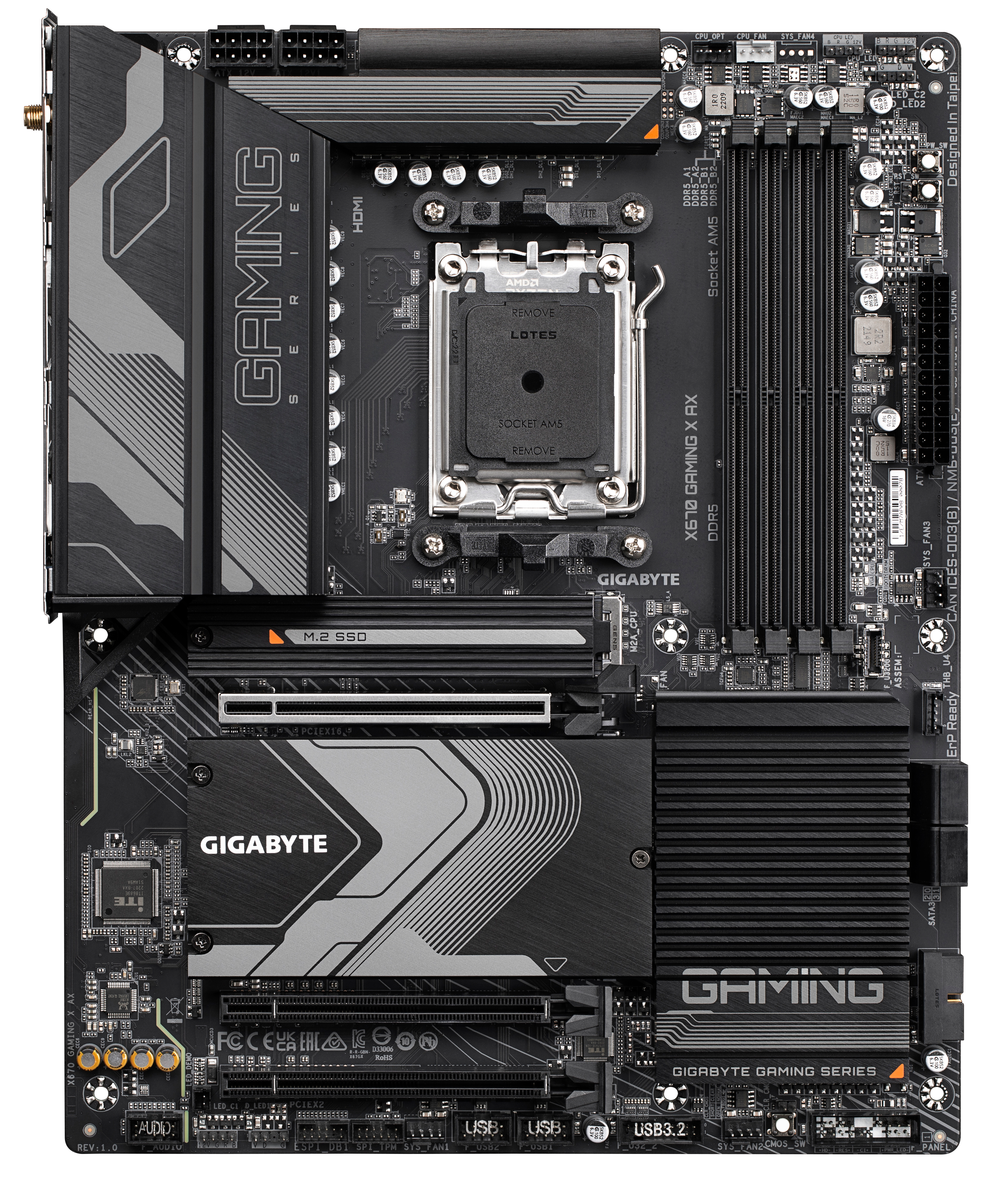 GIGABYTE X670 GAMING X AX ATX Mainboard Sockel AM5 HDMI/USB3.2/4xM.2/WIFI6E