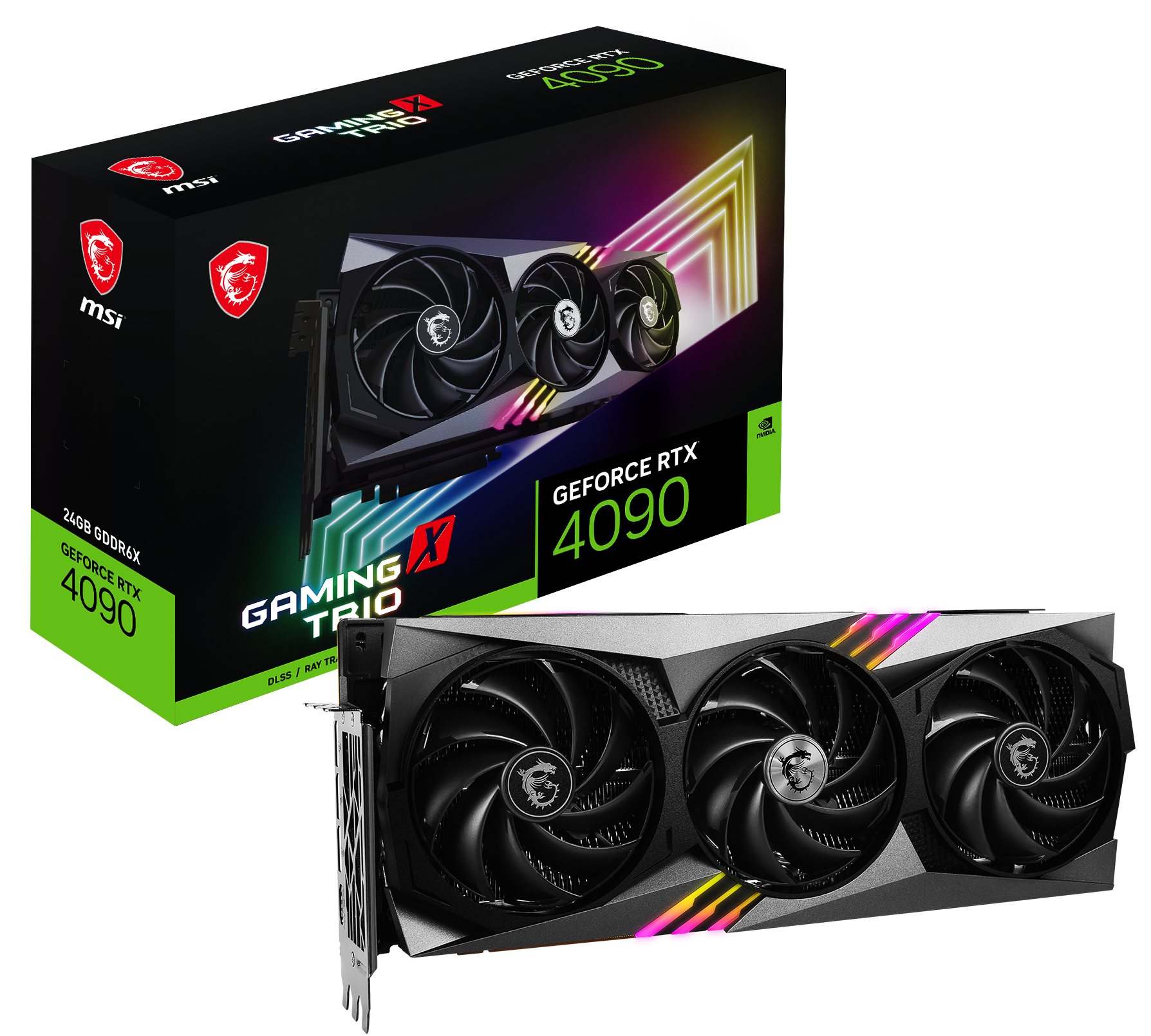 MSI GeForce RTX 4090 Gaming X Trio 24GB GDDR6X Gaming Grafikkarte 3xDP/HDMI