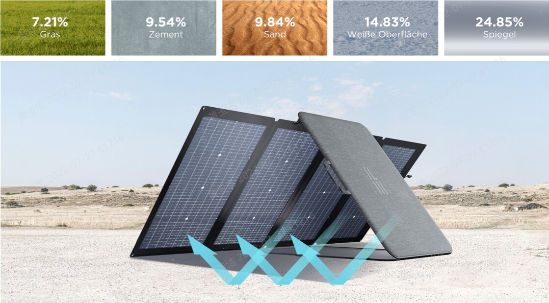 EcoFlow 220W tragbares Solar Panel IP68