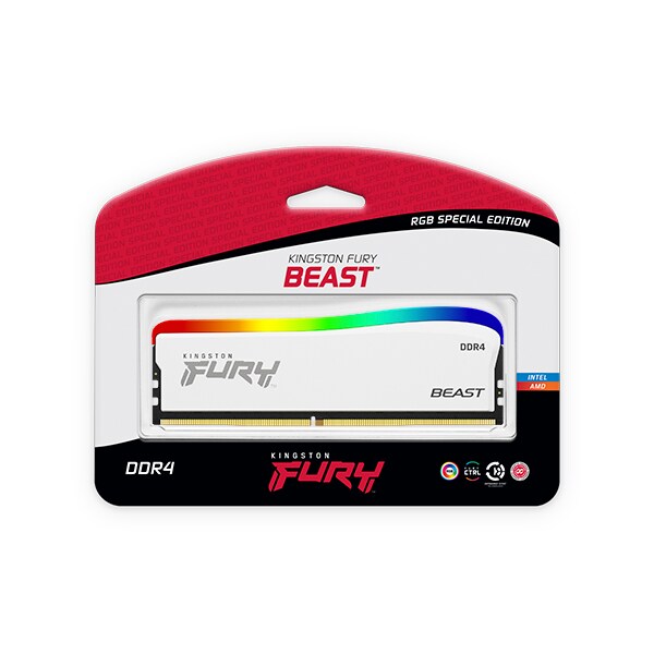 8GB (1x8GB) KINGSTON FURY Beast RGB DDR4-2666 CL16 RAM Gaming Arbeitsspeicher