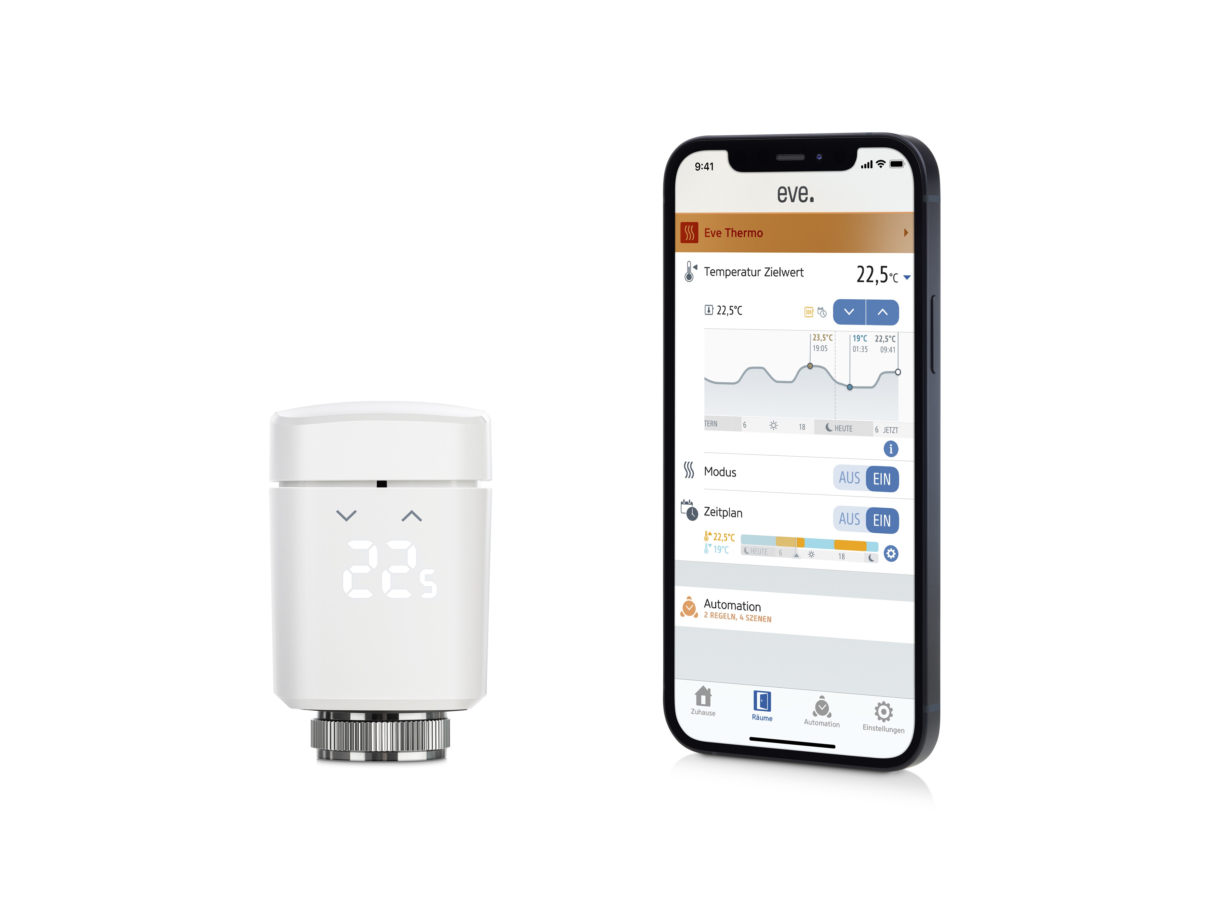 Eve Thermo - Smartes Heizkörperthermostat mit Zeitplänen